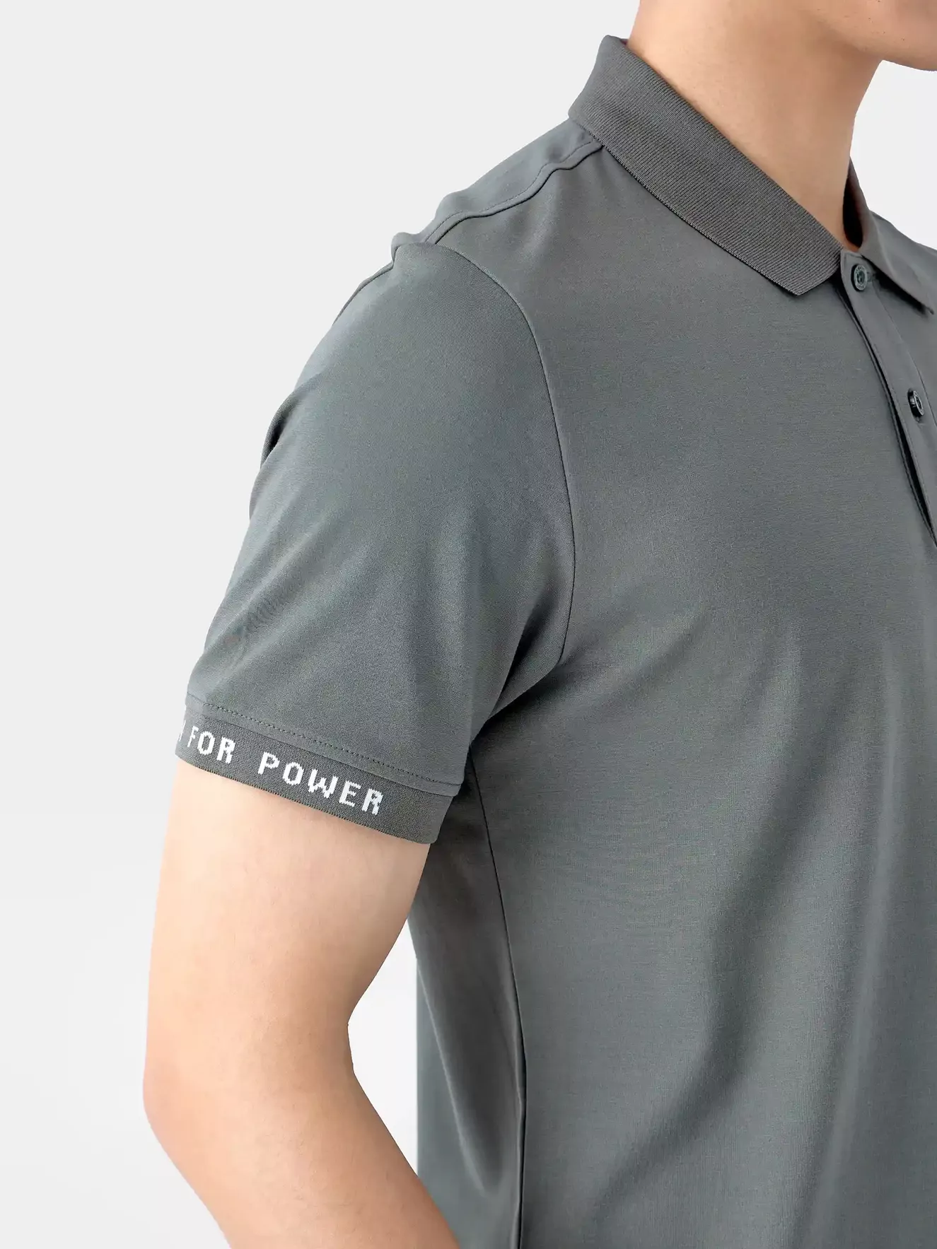 Áo Polo Nam 5S Fashion Dệt Chữ Bo Tay APC25042