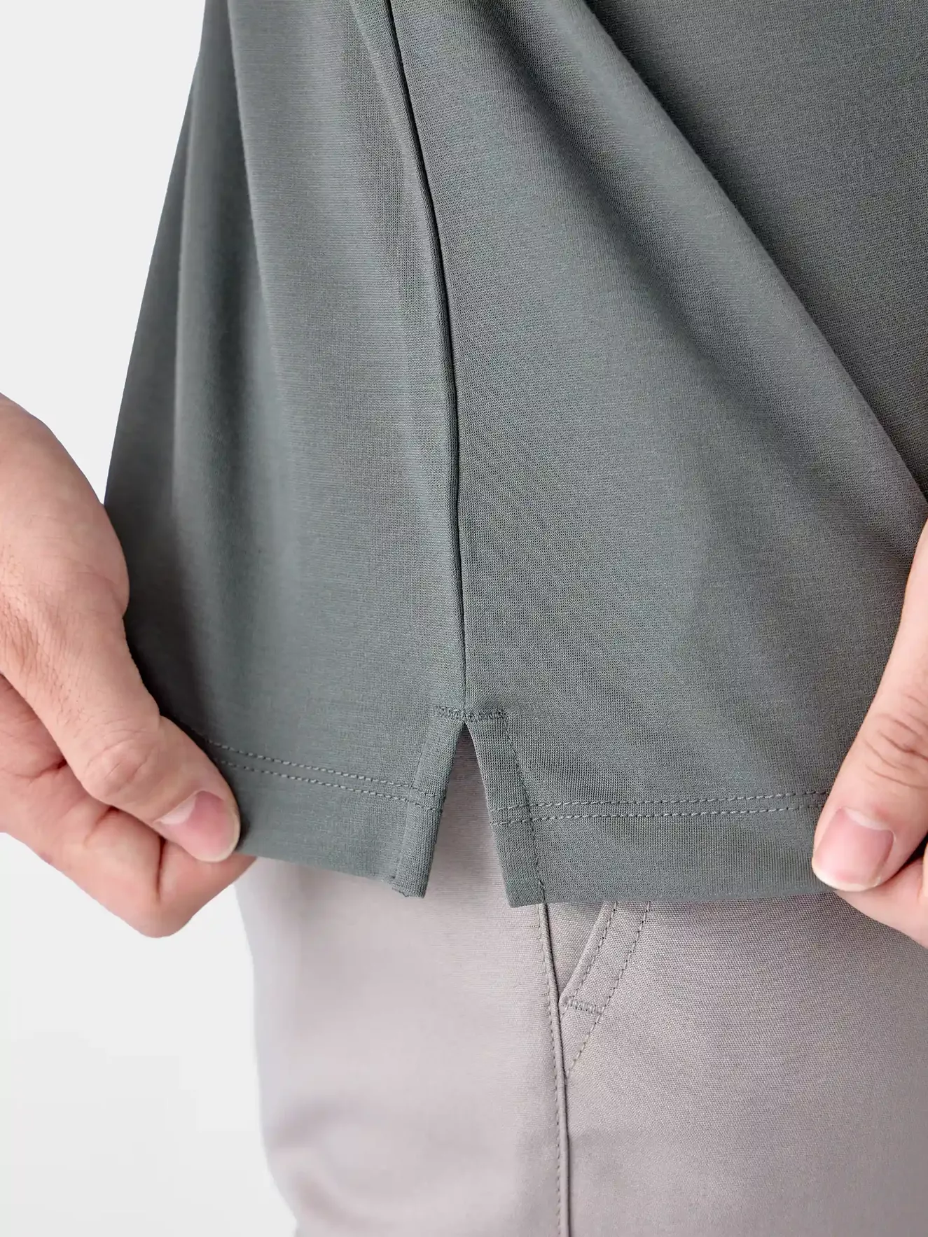 Áo Polo Nam 5S Fashion Dệt Chữ Bo Tay APC25042