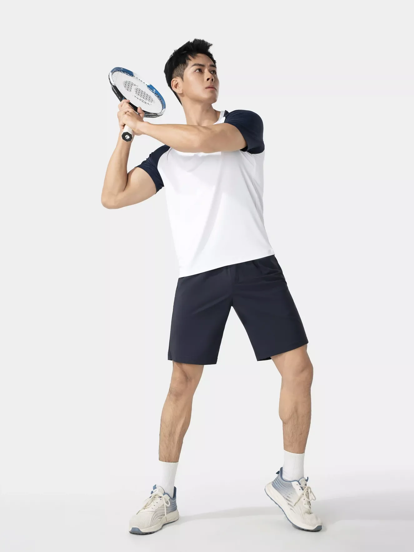 Áo Thun Nam Ngắn Tay 5S Fashion Tay Raglan Slimfit ATS25055