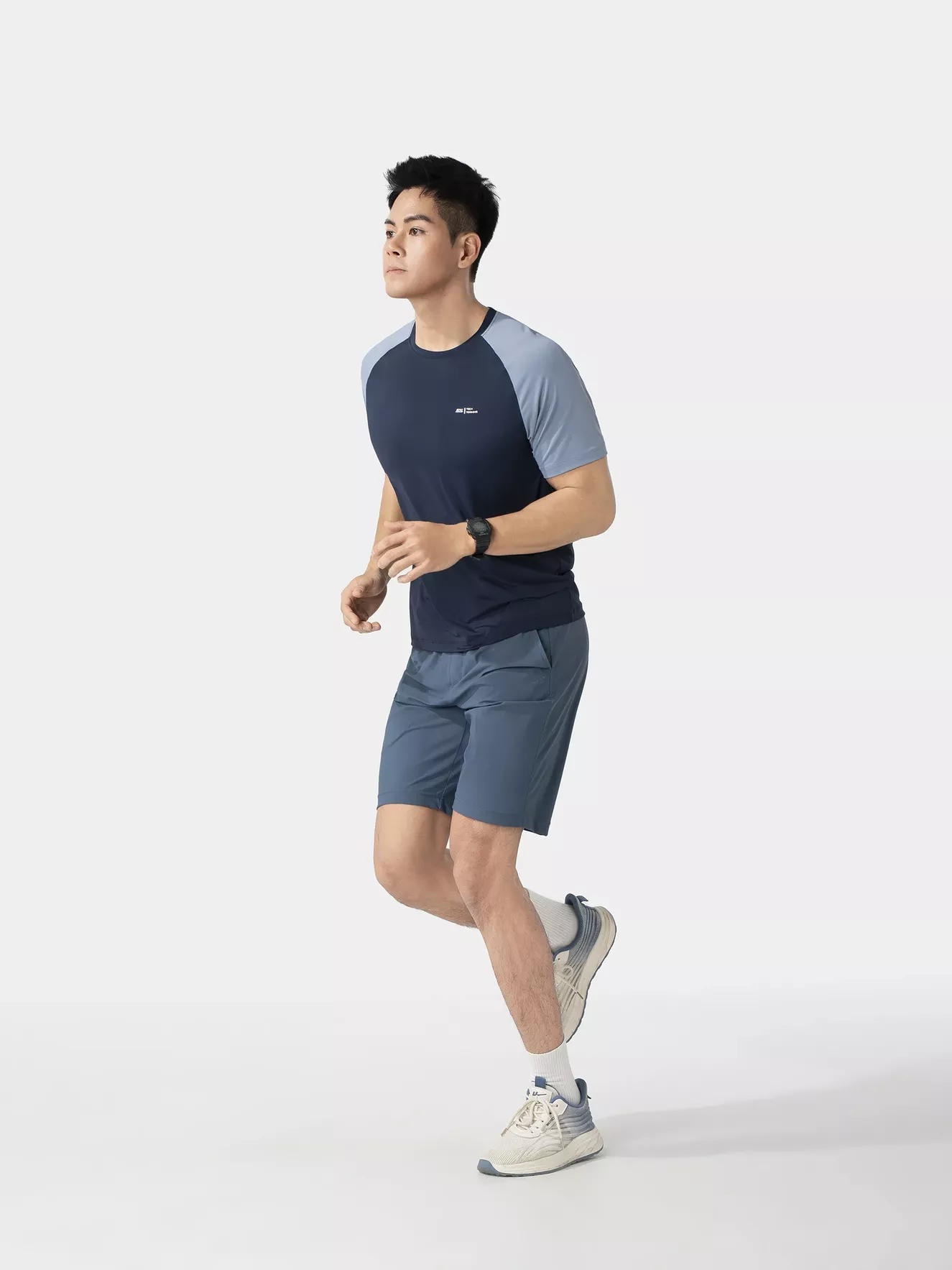 Áo Thun Nam Ngắn Tay 5S Fashion Tay Raglan Slimfit ATS25055