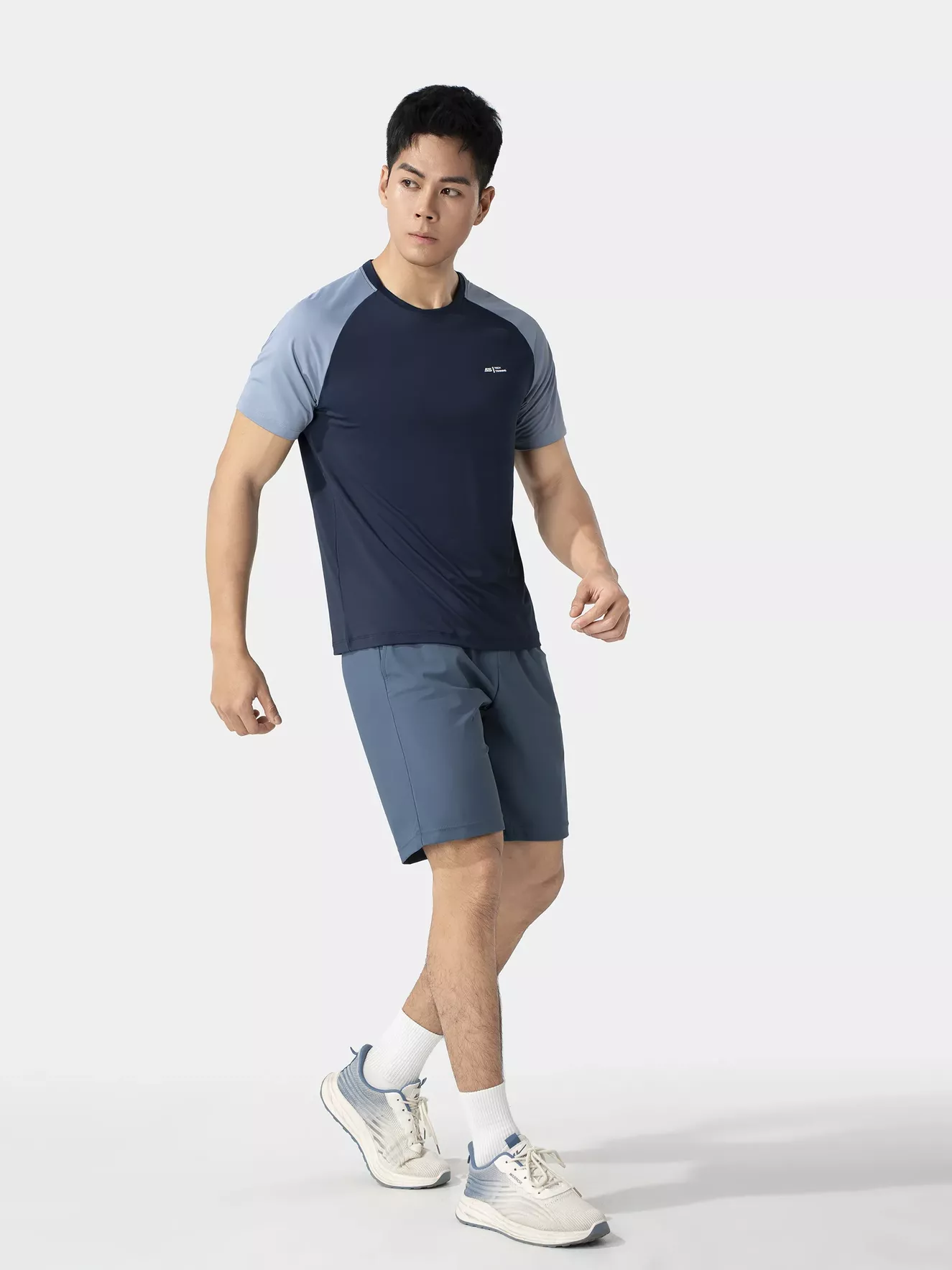 Áo Thun Nam Ngắn Tay 5S Fashion Tay Raglan Slimfit ATS25055