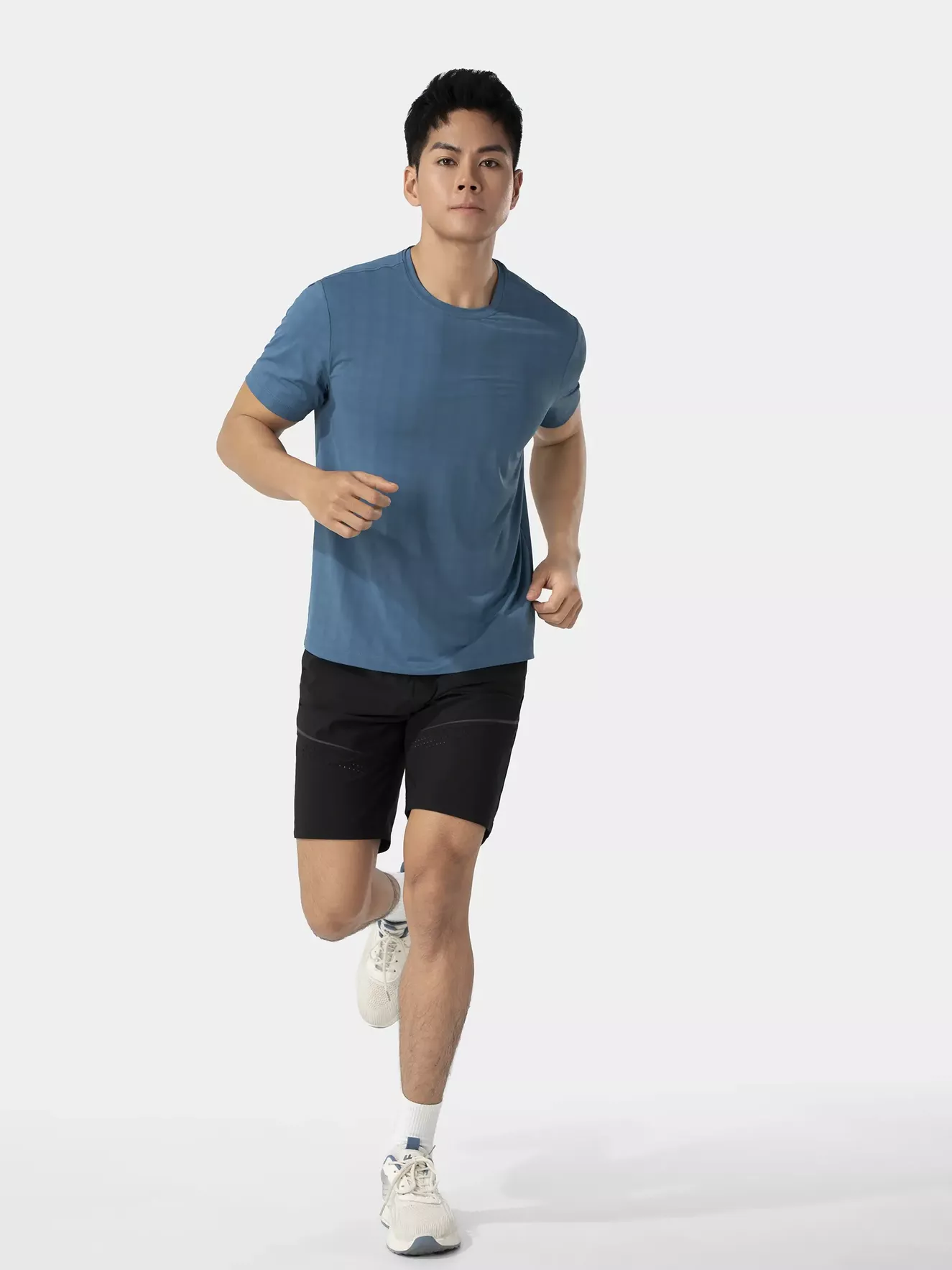 Áo Thun Nam Thể Thao 5S Fashion Dệt Jacquard Họa Tiết Regular ATS25052