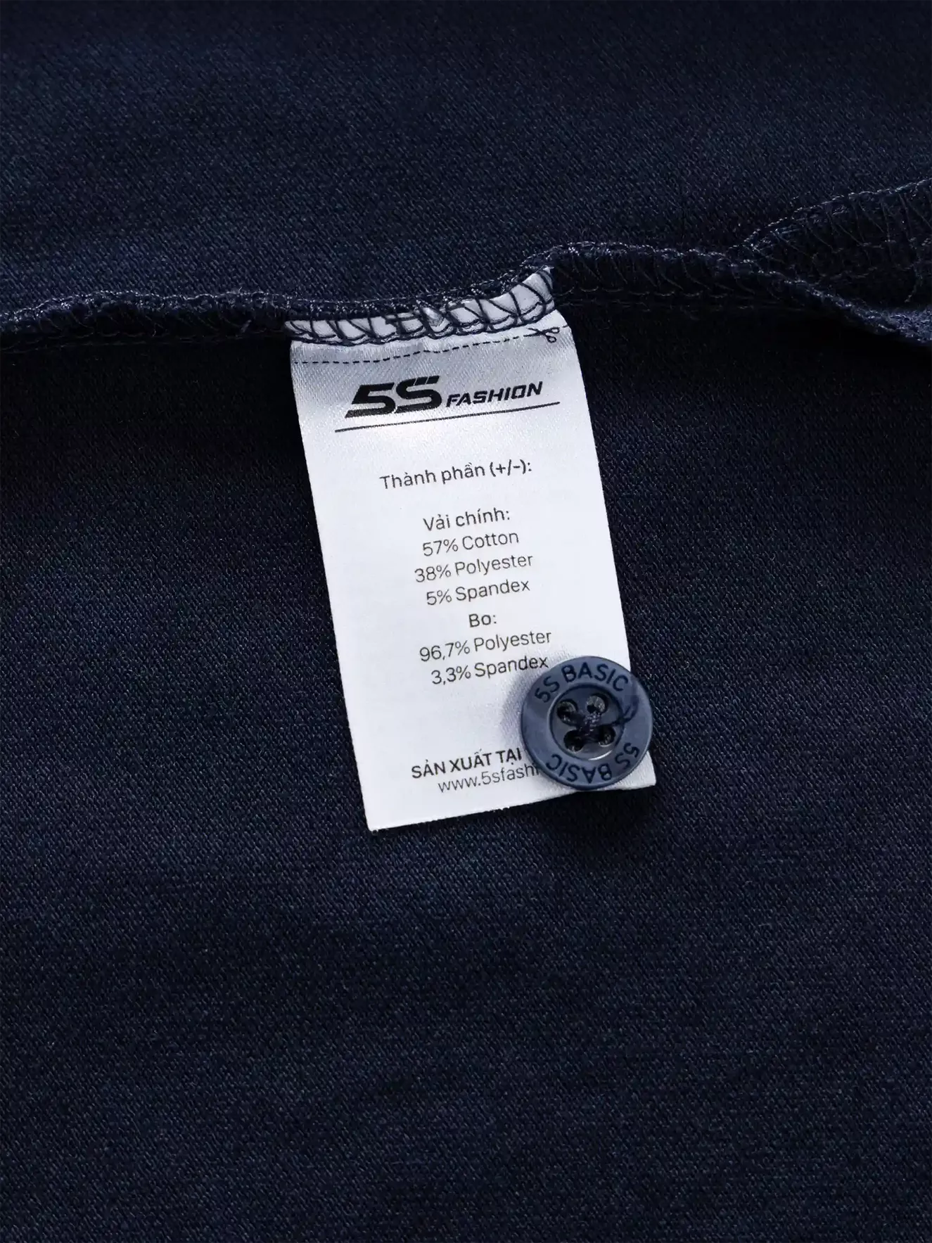 Áo Polo Nam Pique 5S Fashion Can Phối Phom Slimfit APC25043