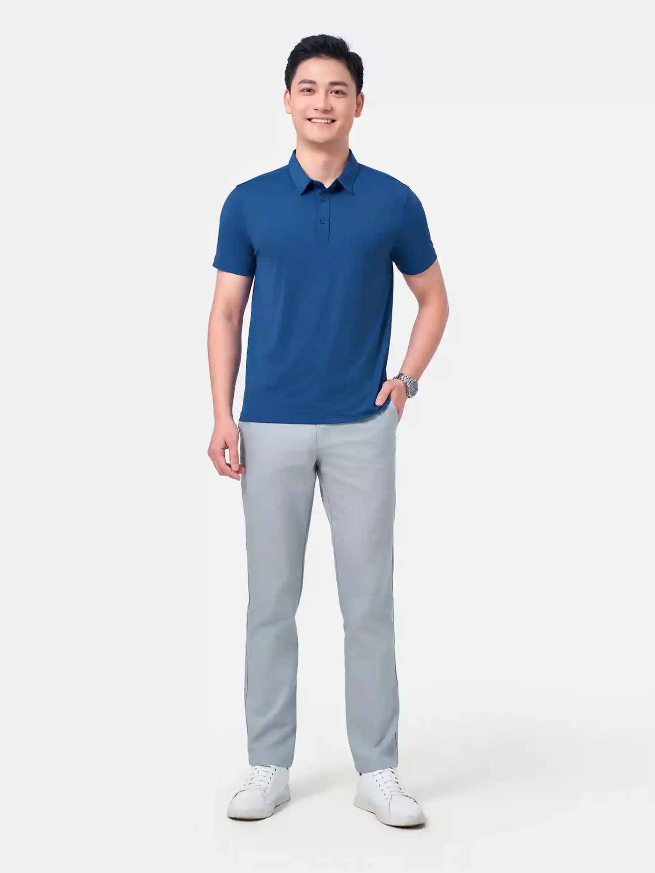 Áo Polo Nam 5S Fashion Sport Họa Tiết APC24066