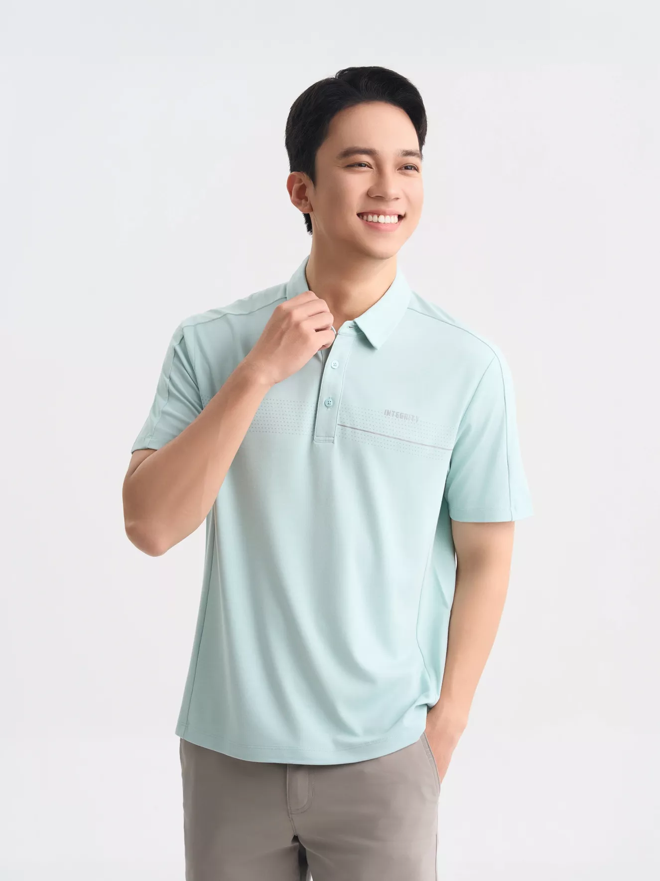 Áo Polo Nam 5S Fashion In Ngang Ngực Slimfit APC25010