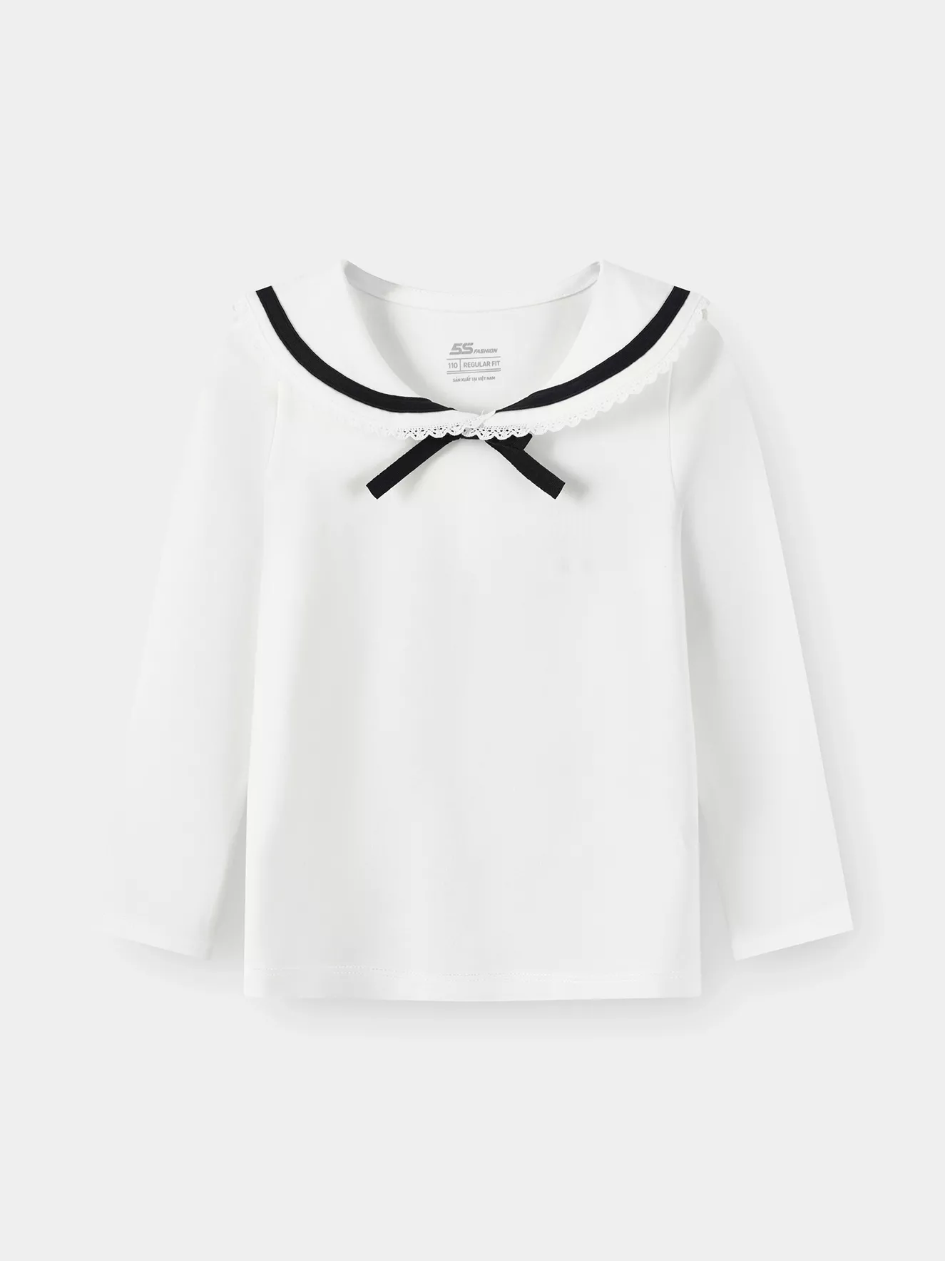 Áo Thun Bé Gái 5S Fashion Cổ Thủy Thủ Dễ Thương G0ATH25002