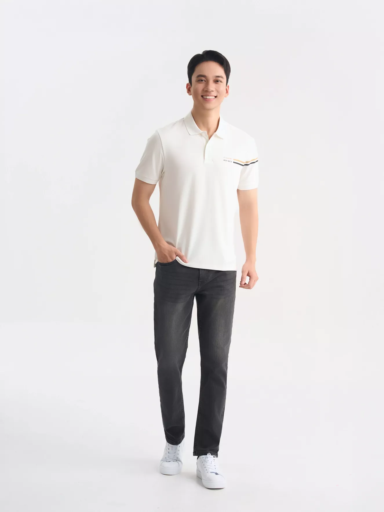 Áo Polo Nam 5S Fashion Elegant In Đơn Giản Slimfit APC25044