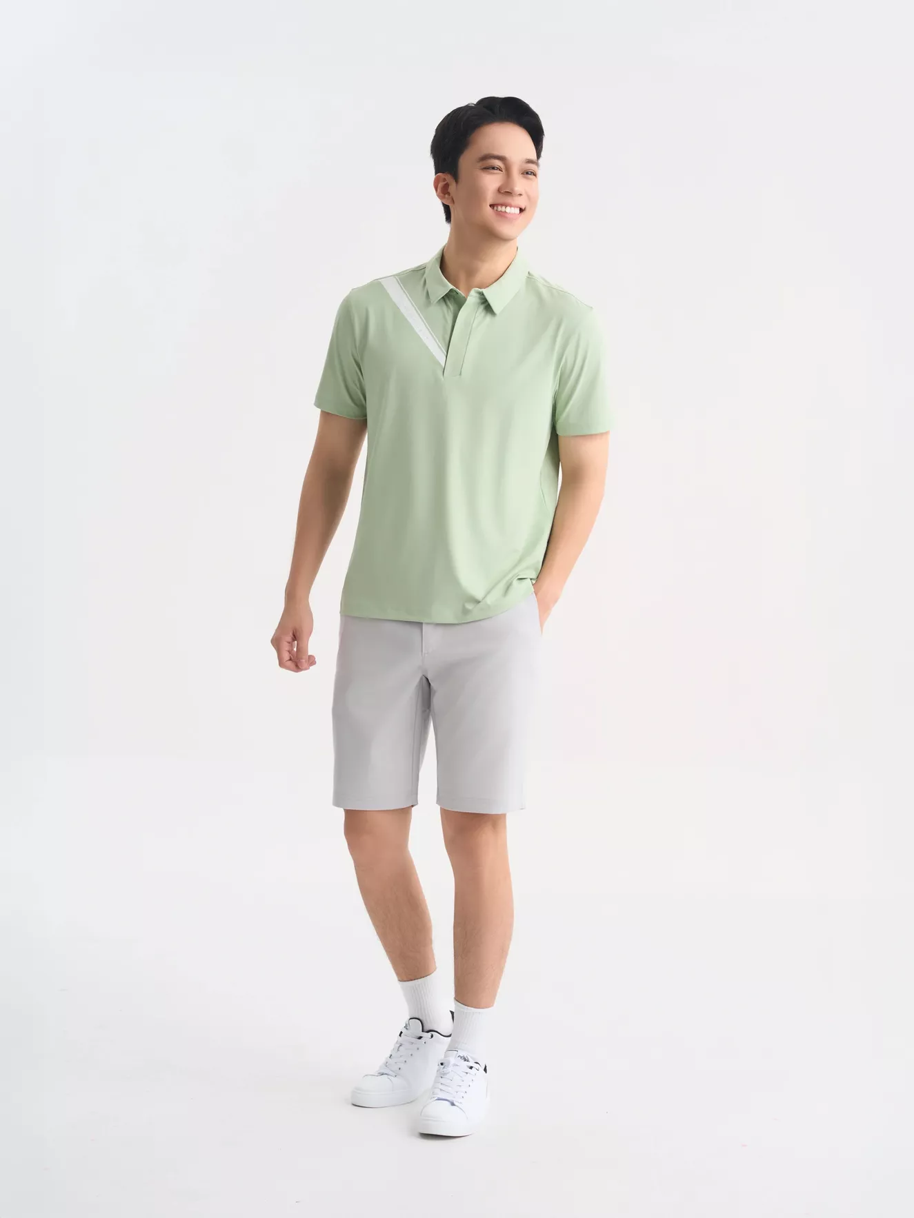 Áo Polo Nam Thể Thao 5S Fashion In Phong Cách Slimfit APC25073