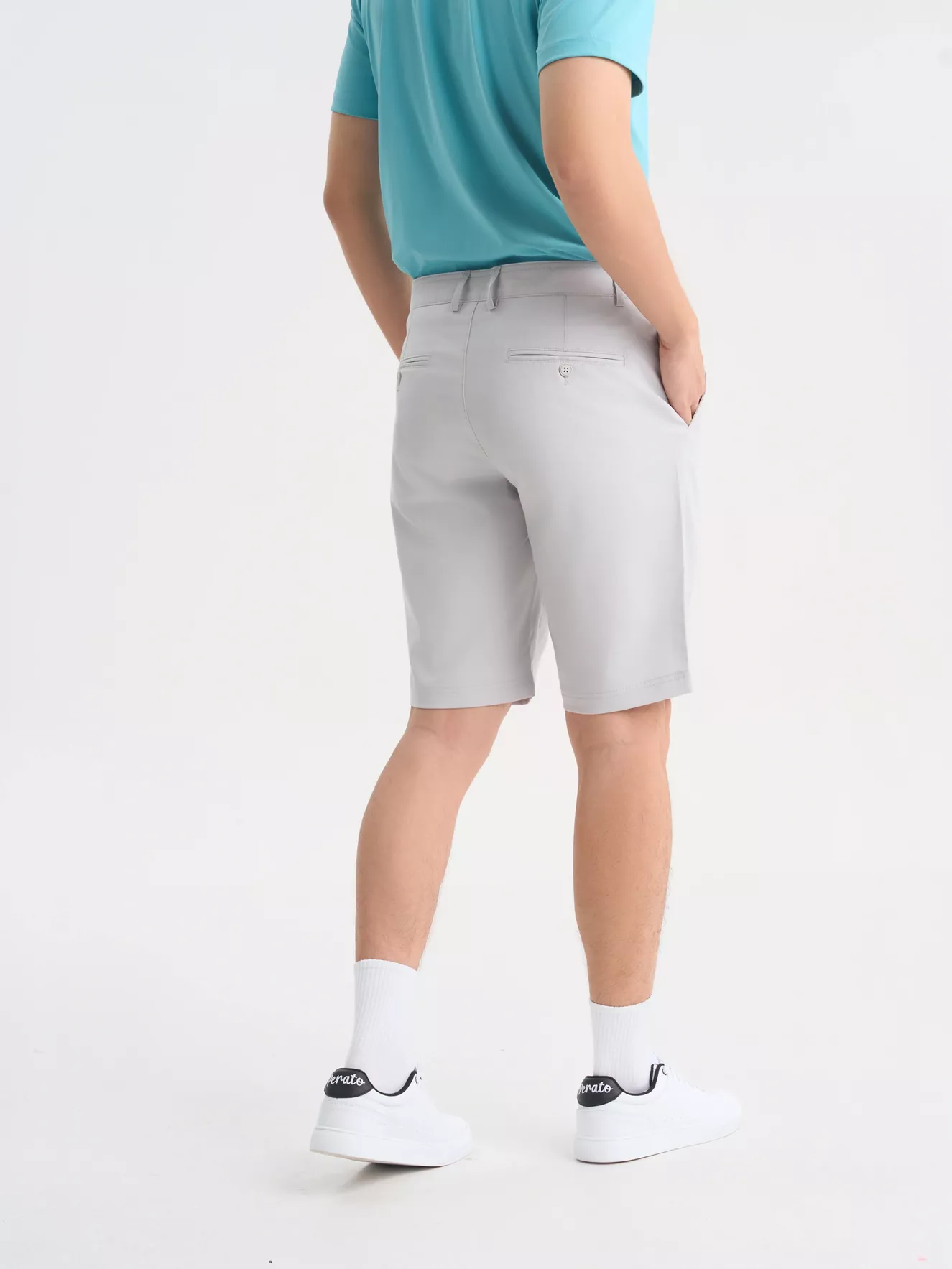 Quần Short Kaki Nam 5S Fashion Trơn Phom Regular QSK25003