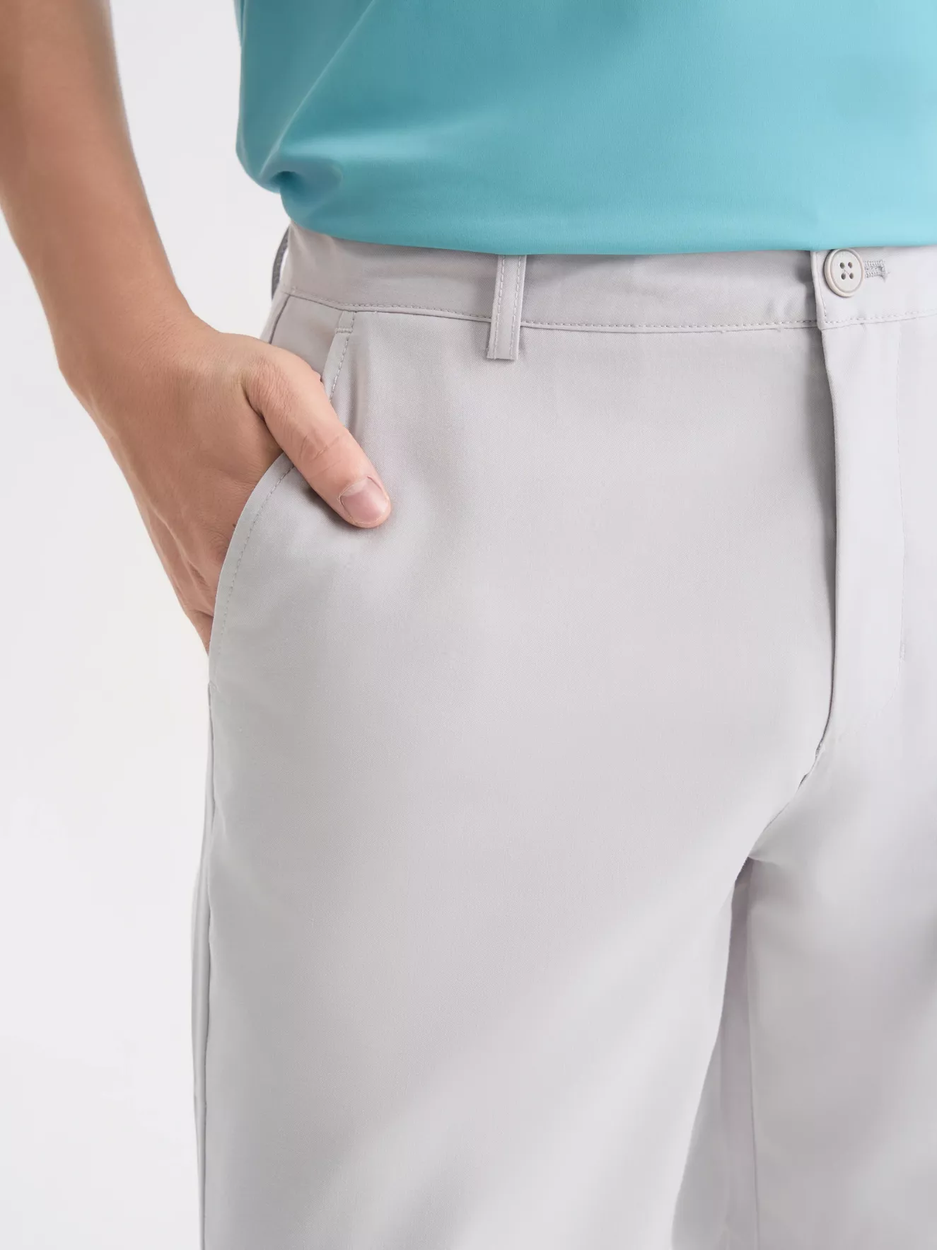 Quần Short Kaki Nam 5S Fashion Trơn Phom Regular QSK25003