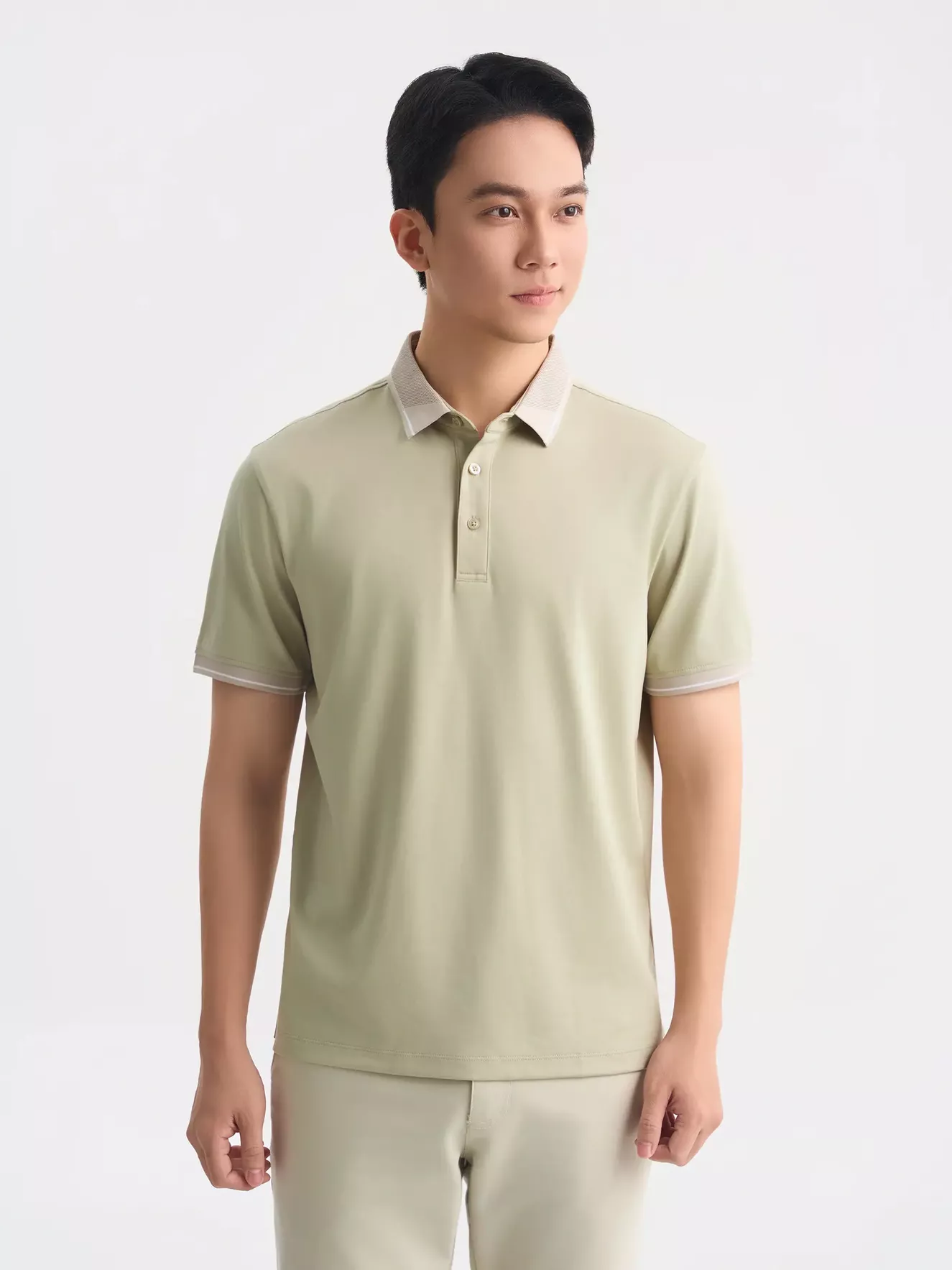 Áo Polo Nam 5S Fashion Dệt Jacquard Phom Regular APC25023