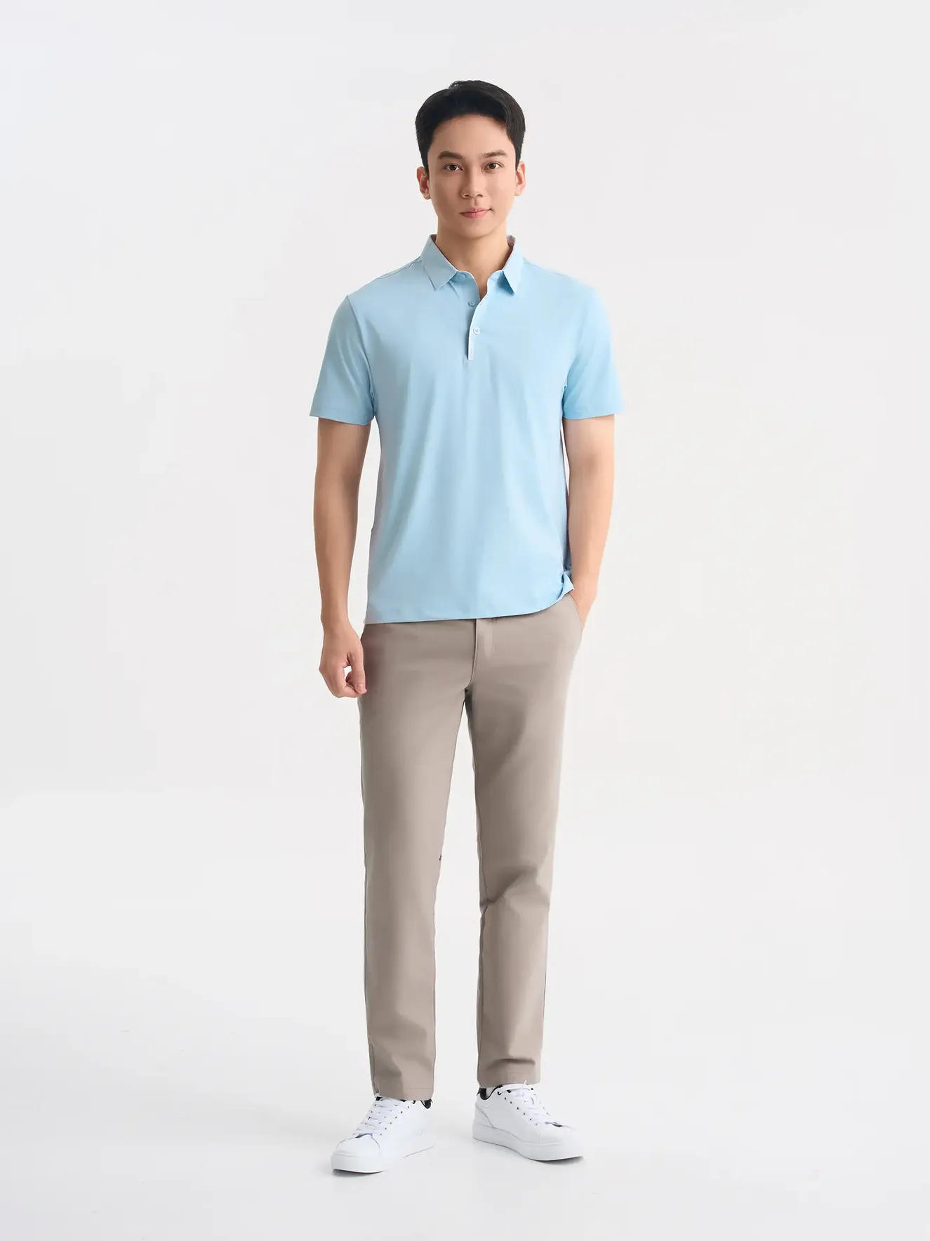 Áo Polo Nam Thể Thao 5S Fashion Dệt Hiệu Ứng APC25074