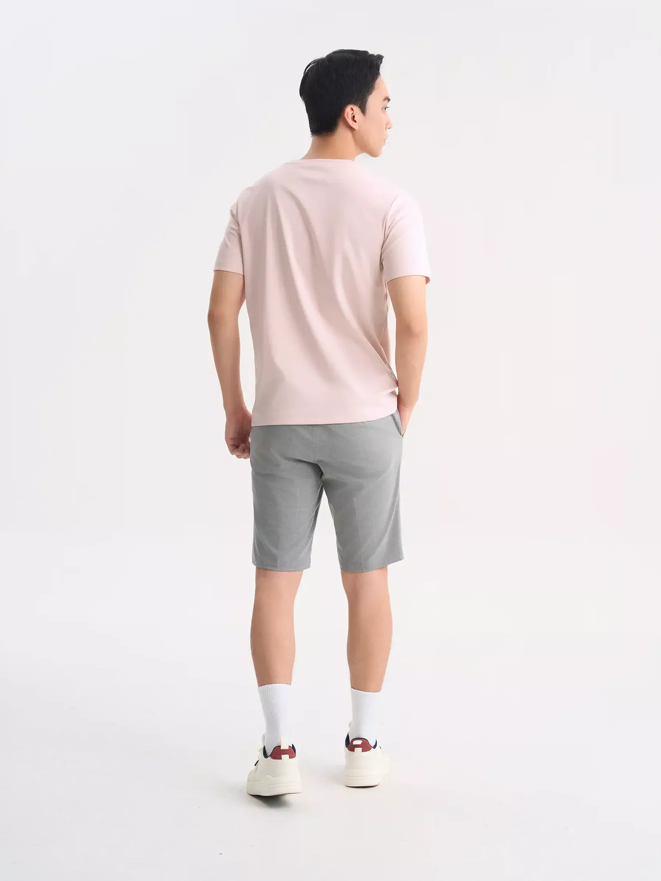 Áo Thun Cổ Tròn Cotton 5S Fashion In Đơn Giản Casual ATS25031