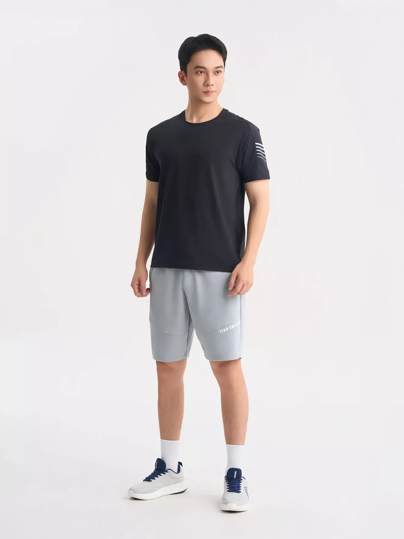 Áo Thun Nam Thể Thao 5S Fashion In Khỏe Khoắn Slimfit ATS25036