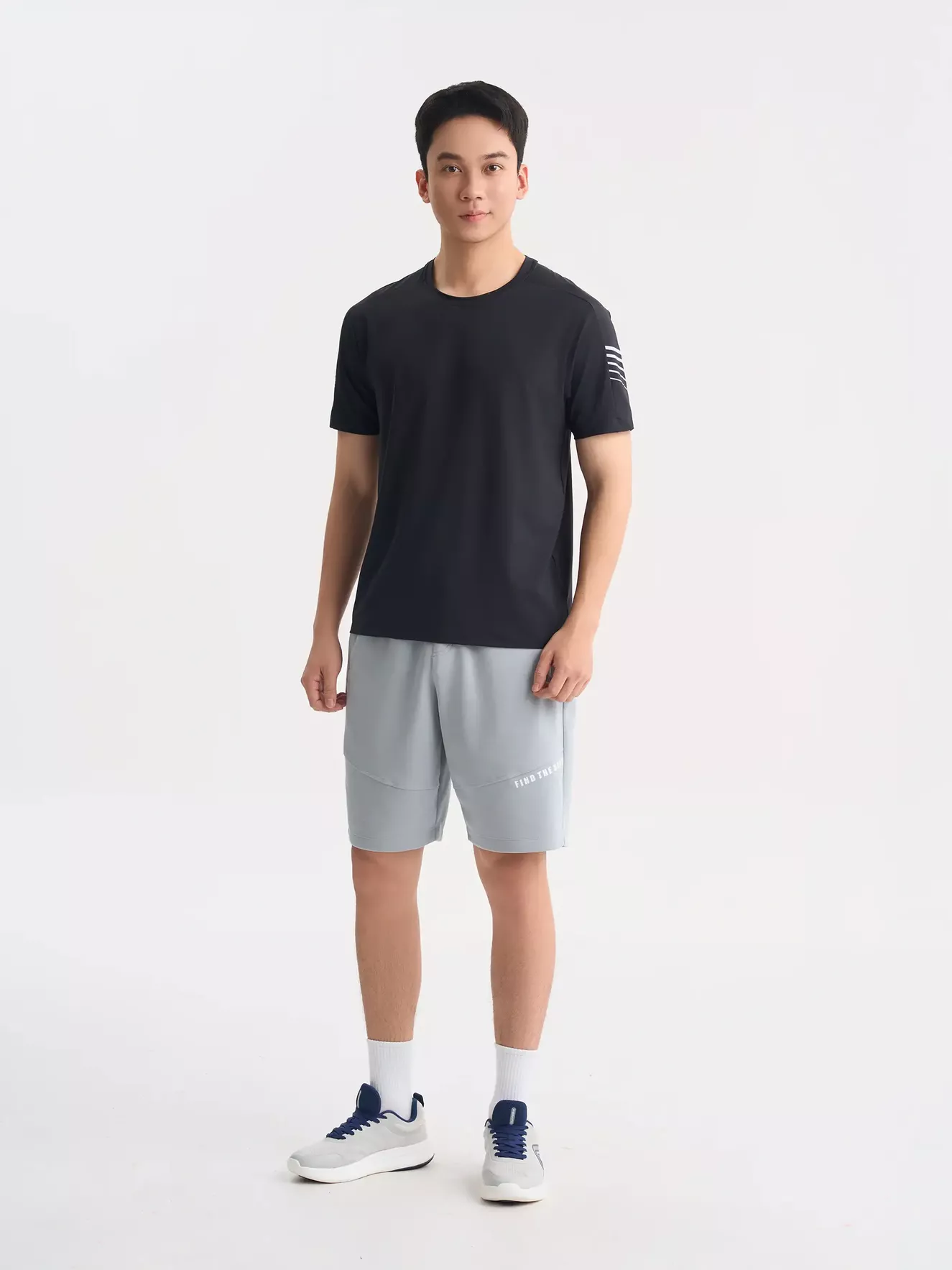 Áo Thun Nam Thể Thao 5S Fashion In Khỏe Khoắn Slimfit ATS25036