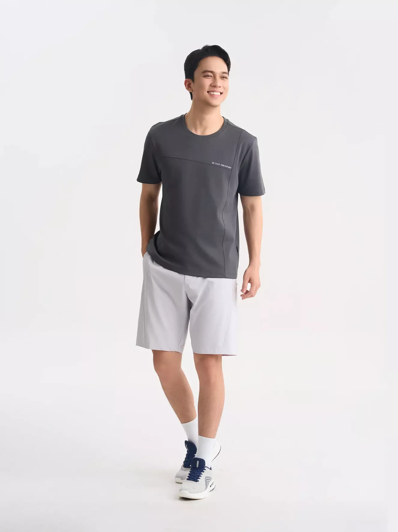 Áo Thun Nam Cotton 5S Fashion Can Cắt Phong Cách ATS25051