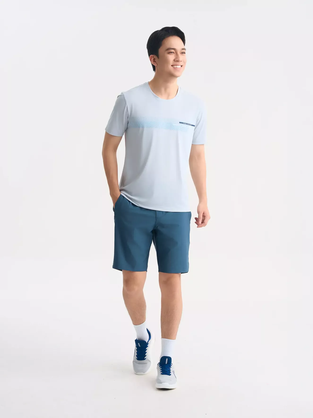 Áo Thun Nam Thể Thao 5S Fashion In Phong Cách ATS25016