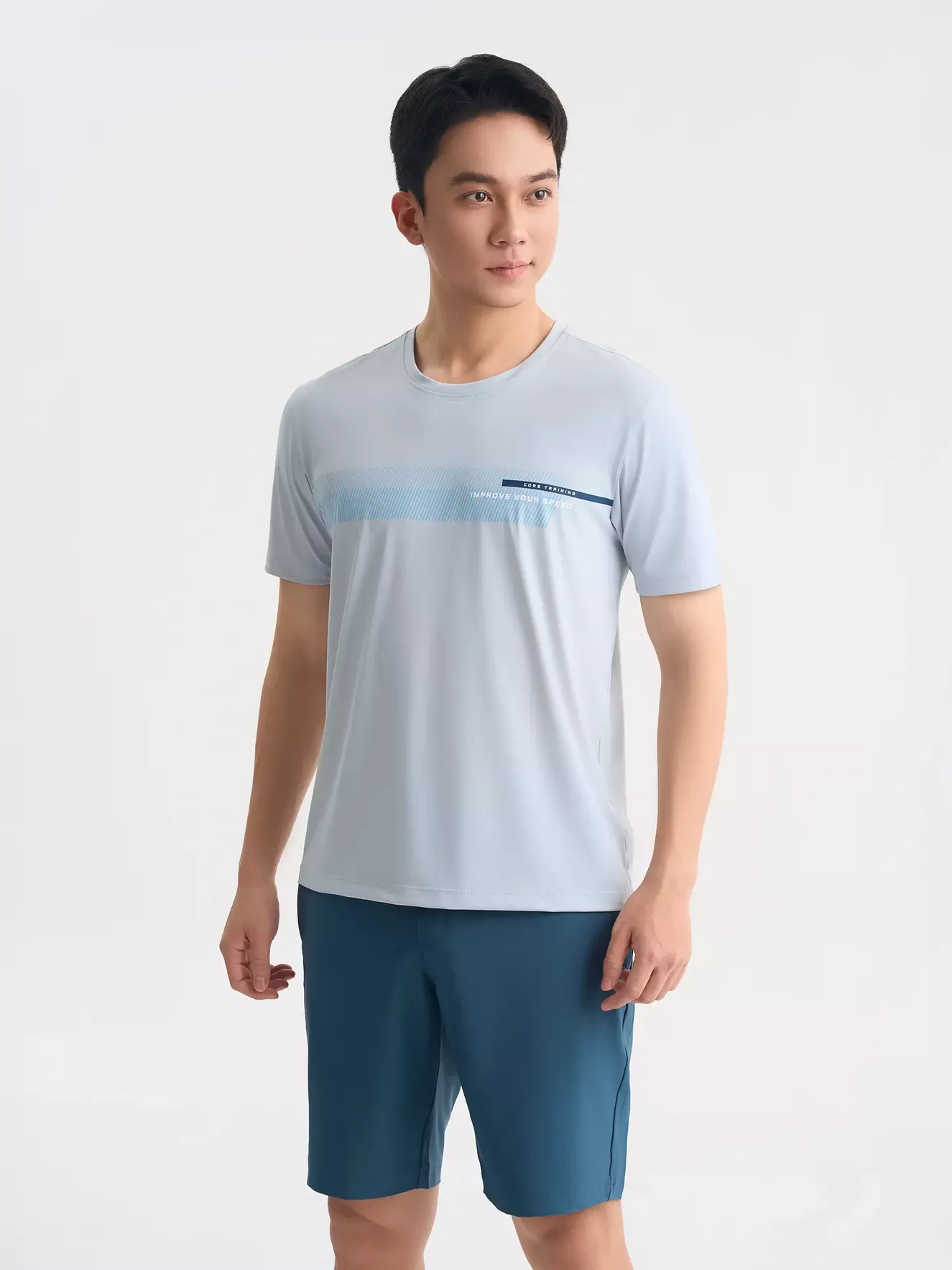 Áo Thun Nam Thể Thao 5S Fashion In Phong Cách ATS25016