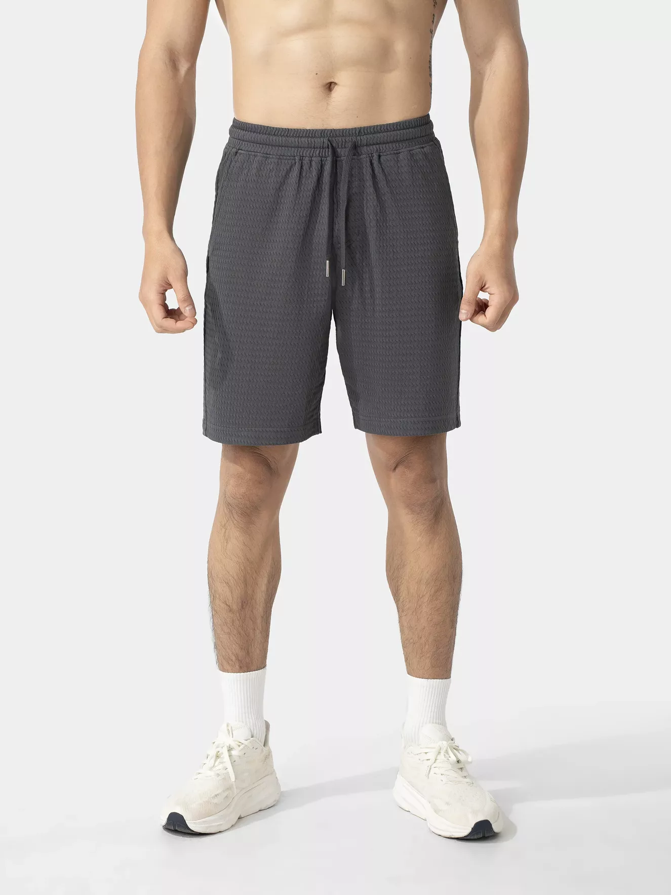 Quần Short Nam Casual 5S Fashion Dệt Hiệu Ứng QSC25005