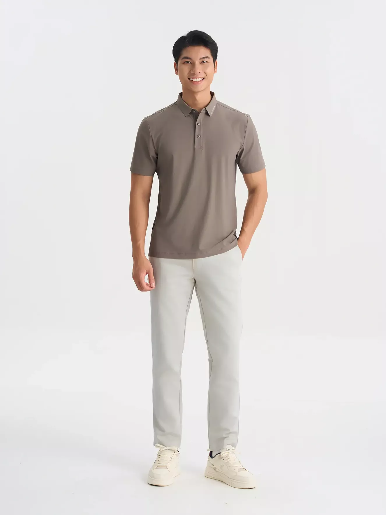 Áo Polo Nam Thể Thao 5S Fashion In Cổ Phom Regular APC25055