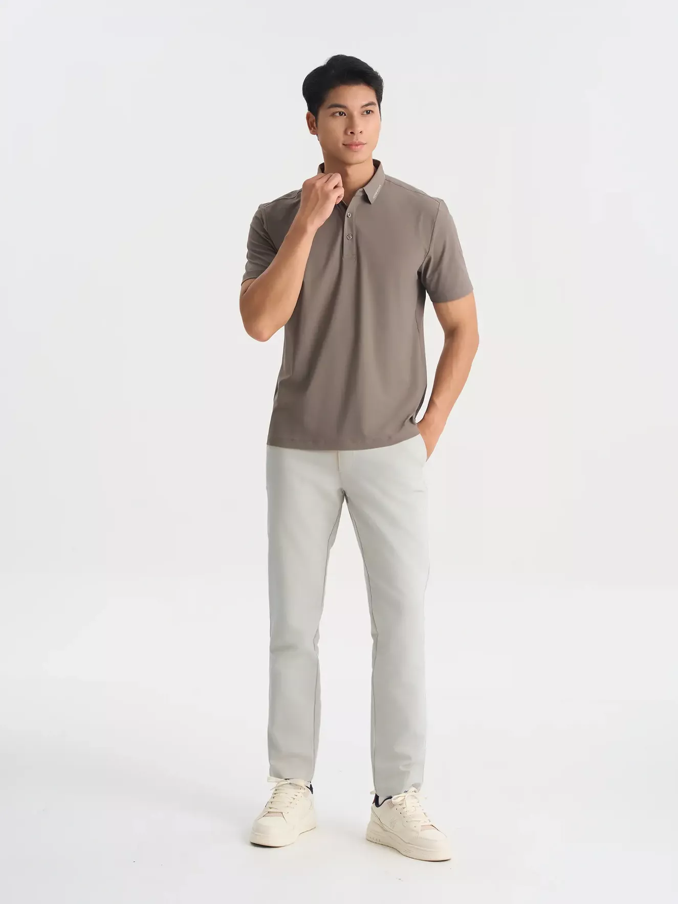 Áo Polo Nam Thể Thao 5S Fashion In Cổ Phom Regular APC25055