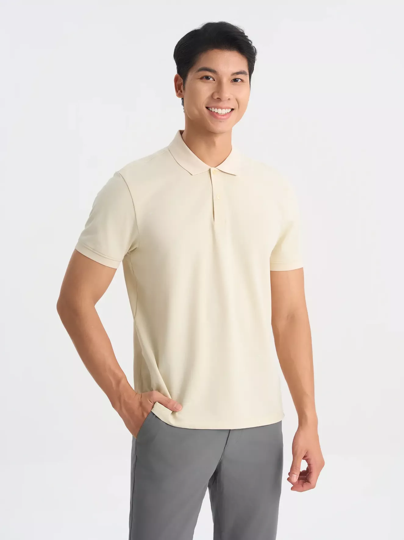 Áo Polo Nam Họa Tiết Hình Học 5S Fashion Slimfit APC25076