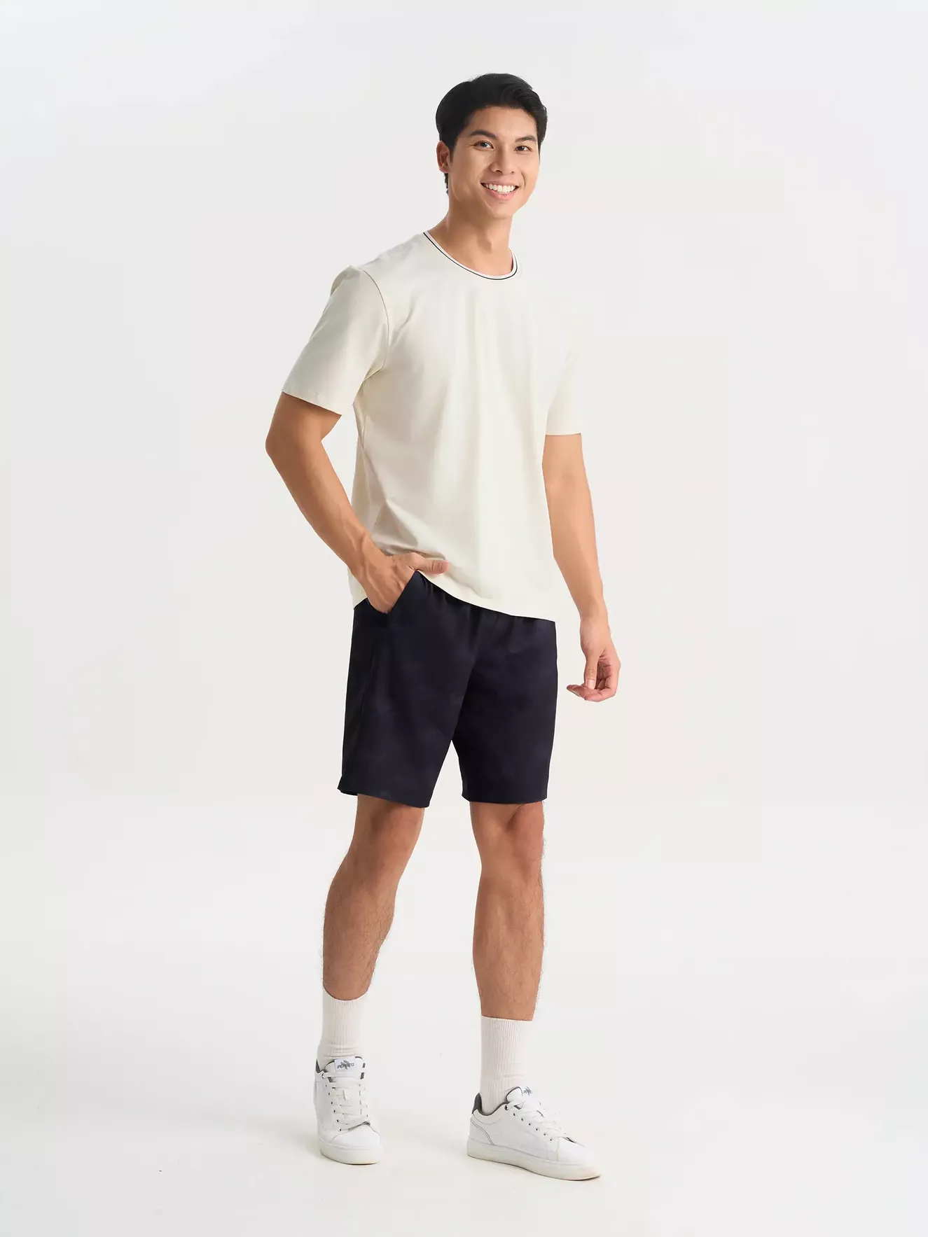 Áo Thun Nam Ngắn Tay 5S Fashion Cotton Phom Casual ATS25002