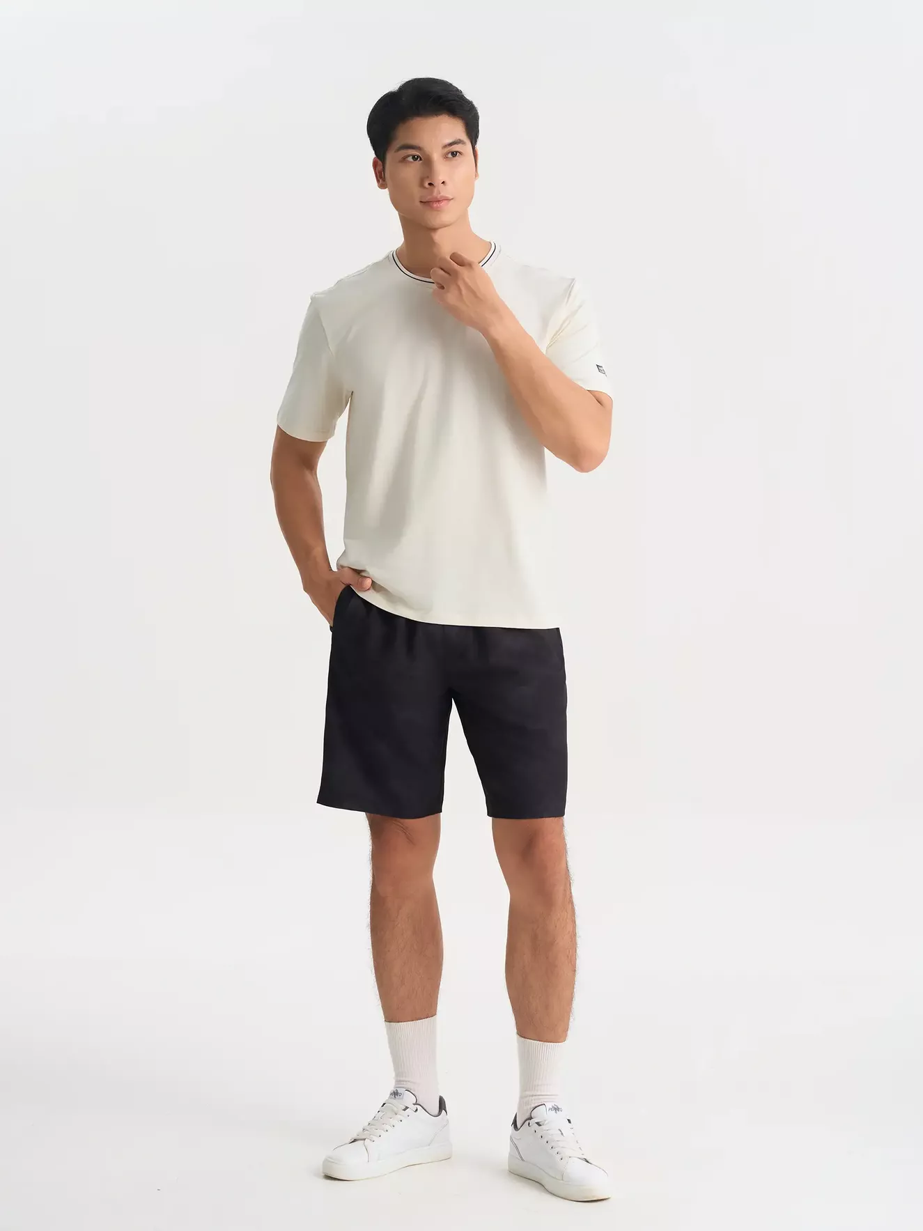 Áo Thun Nam Ngắn Tay 5S Fashion Cotton Phom Casual ATS25002