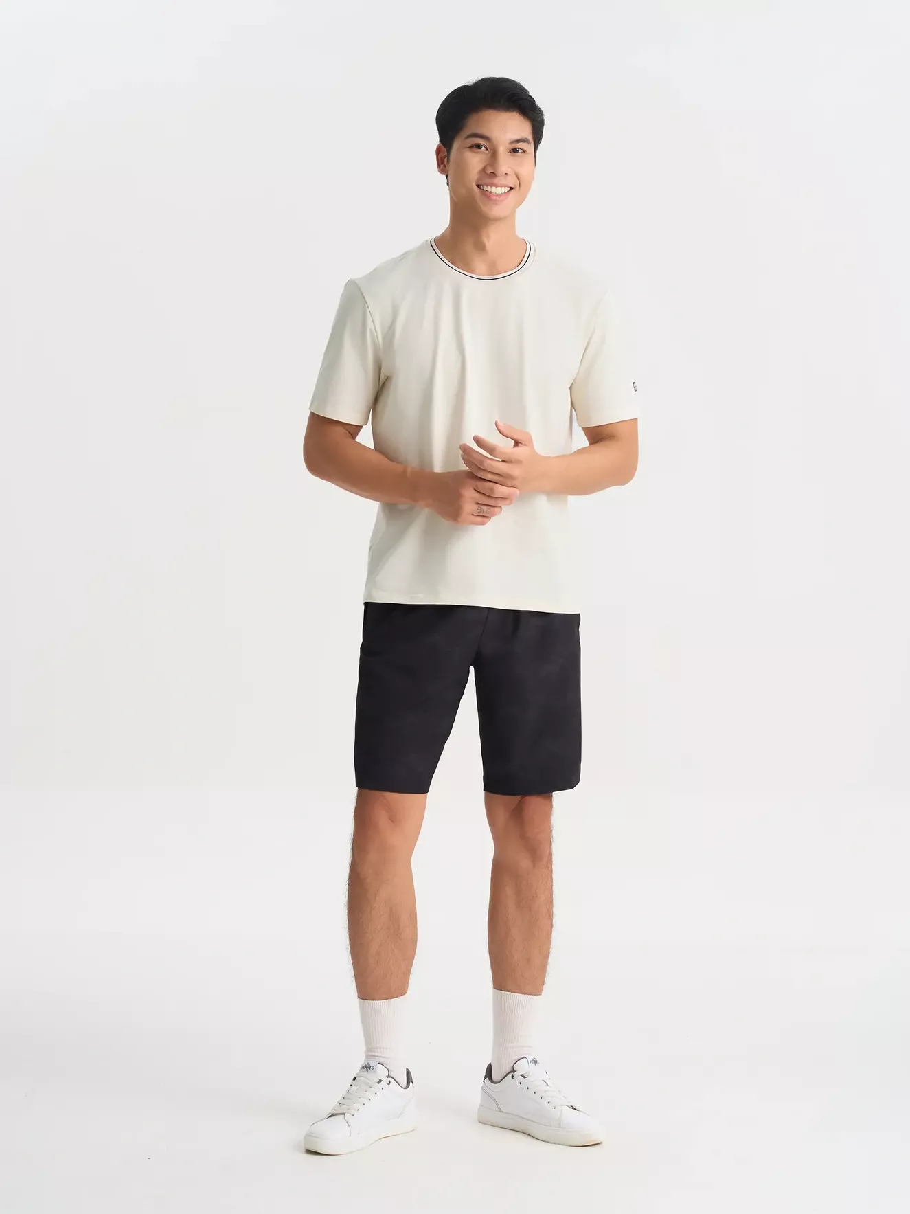 Áo Thun Nam Ngắn Tay 5S Fashion Cotton Phom Casual ATS25002