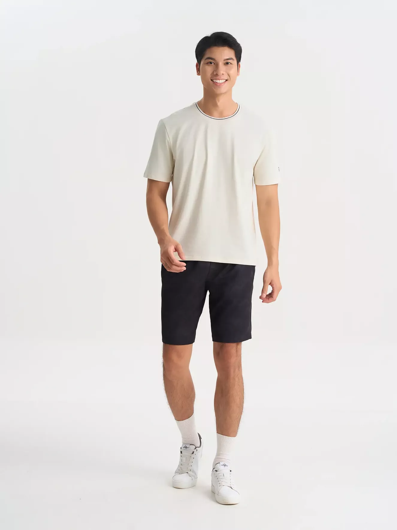 Áo Thun Nam Ngắn Tay 5S Fashion Cotton Phom Casual ATS25002