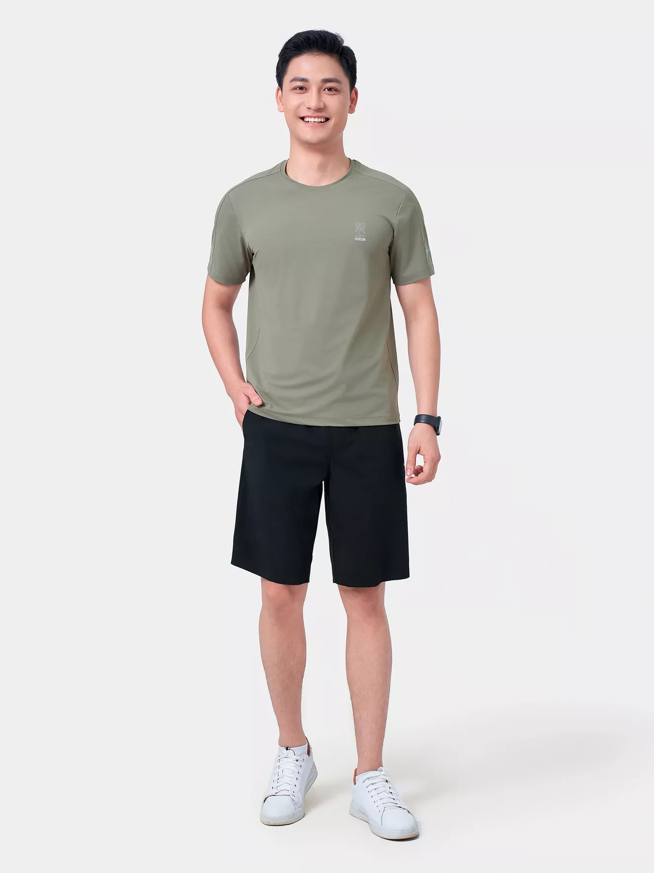 Áo Thun Nam Ngắn Tay 5S Fashion PERSON Slimfit ATS24010