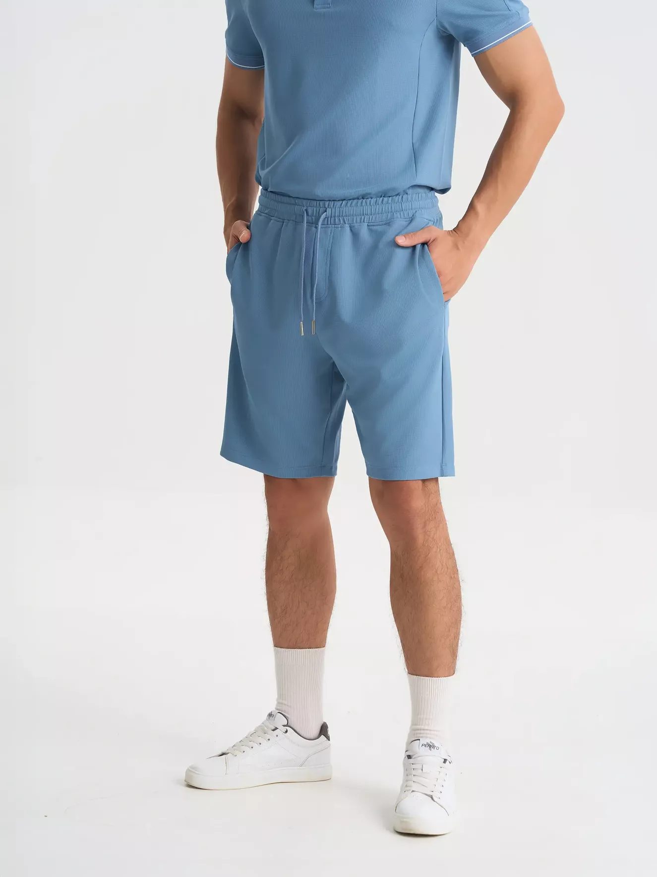 Quần Short Thun Nam 5S Fashion Trơn Basic Phom Slimfit BQST25004