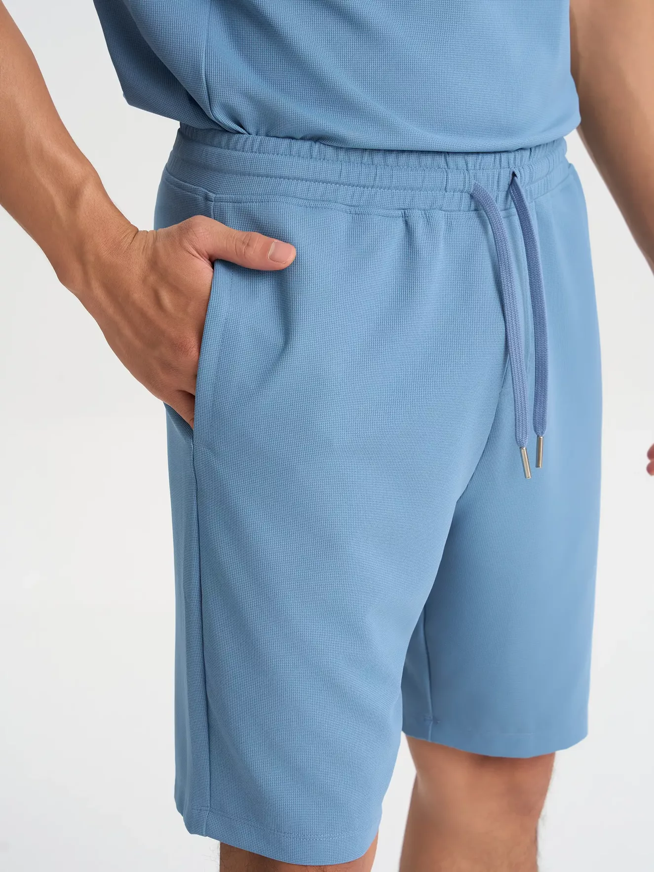 Quần Short Thun Nam 5S Fashion Trơn Basic Phom Slimfit BQST25004