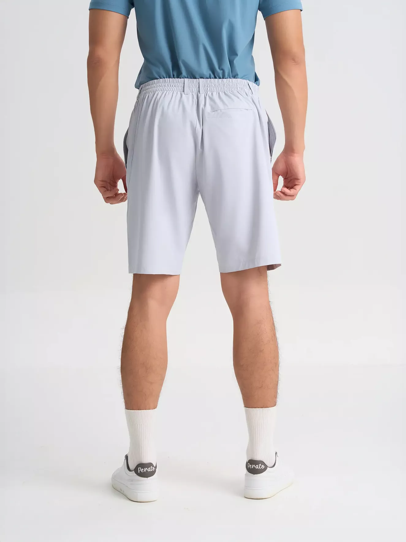 Quần Short Thể Thao Nam 5S Fashion Cạp Cúc Phối Chun Regular QST25009