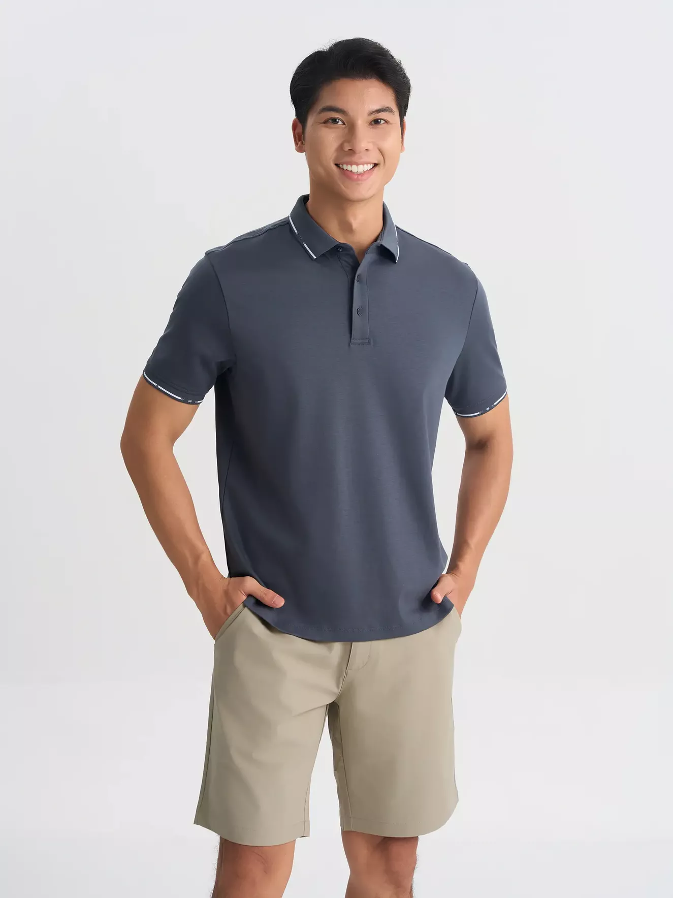 Áo Polo Nam 5S FASHION 100% Cotton Phom Regular APC25024
