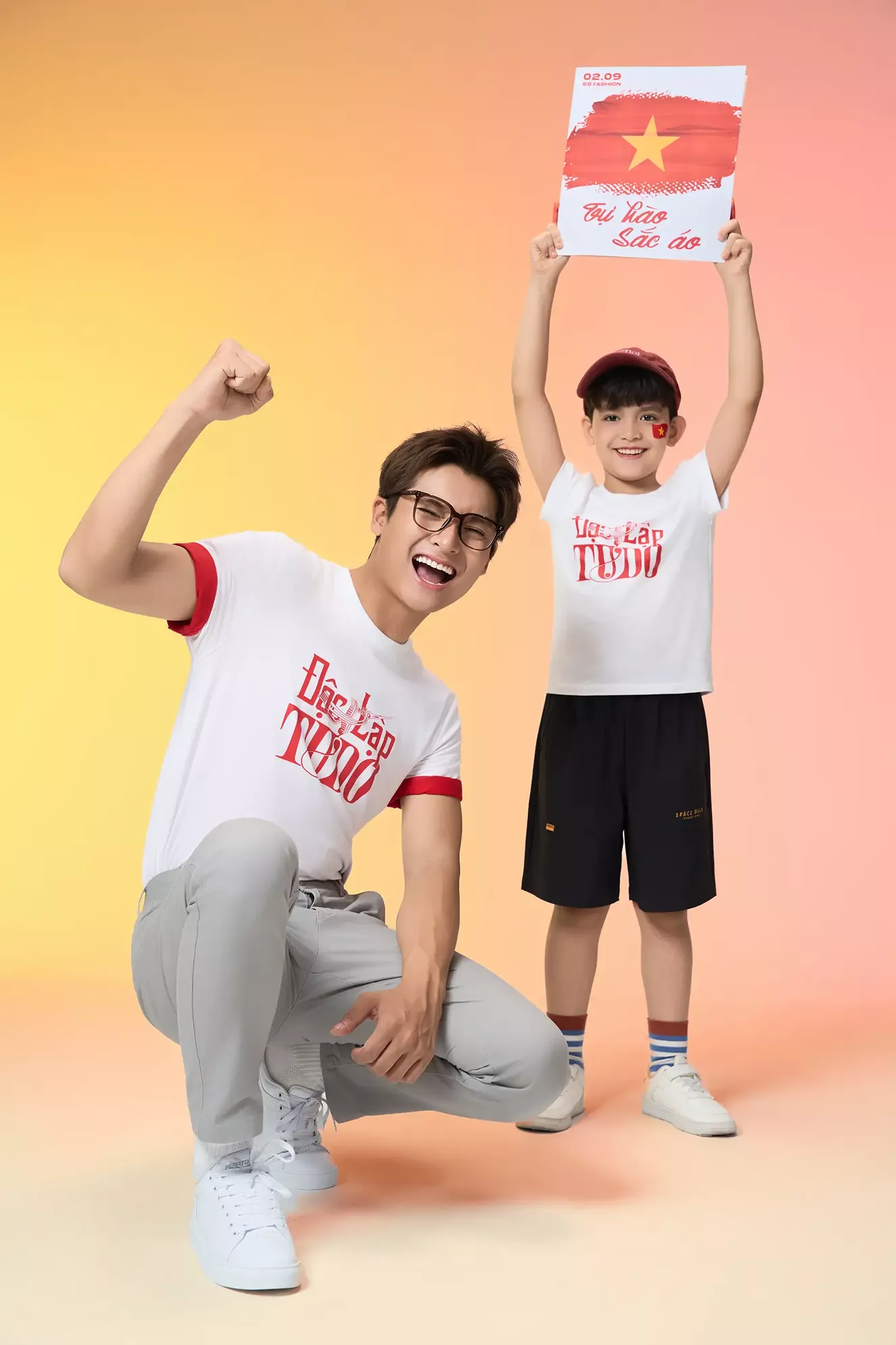 Áo Thun Cờ Đỏ Sao Vàng Unisex 5S Fashion In Độc Lập Tự Do ATS25080