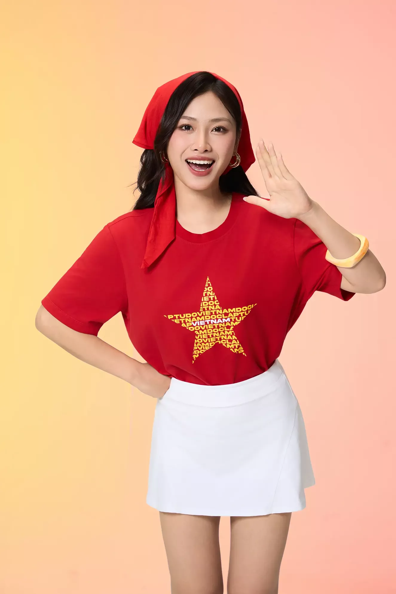 Áo Thun Unisex Cờ Đỏ Sao Vàng 5S Fashion Phom Casual ATS25099