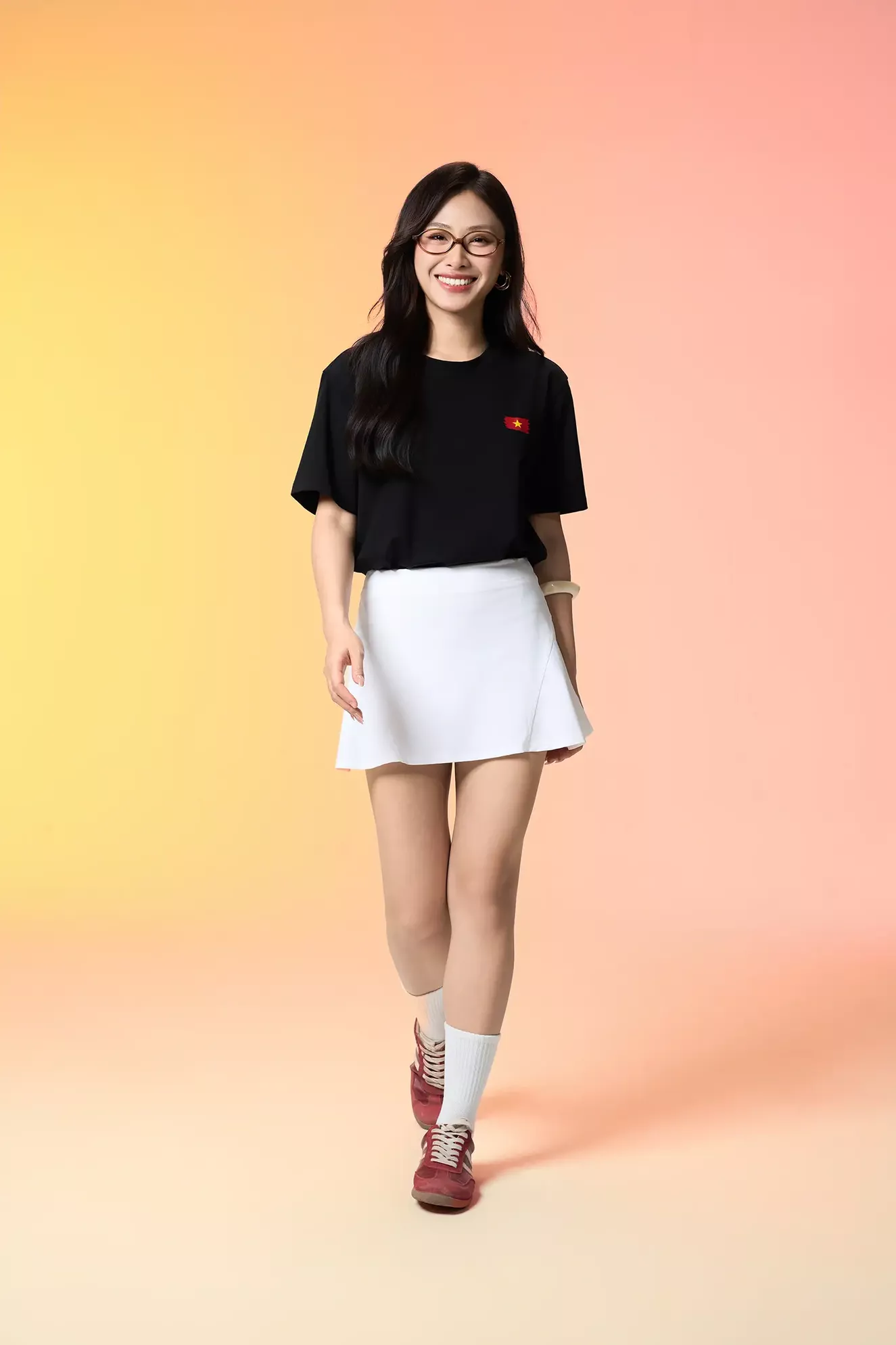 Áo Thun Cờ Đỏ Sao Vàng 5S FASHION In Lưng Phong Cách ATS25100