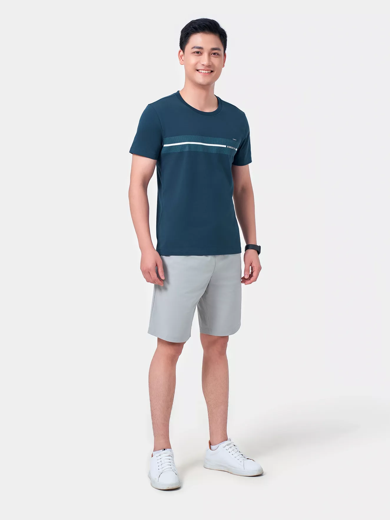 Áo Thun Nam Ngắn Tay 5S FASHION In Cao Cấp Slimfit ATS24021