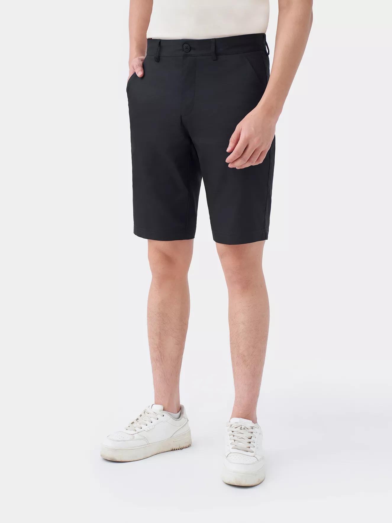 Quần Short Kaki Nam 5S Fashion Họa Tiết Cạp Cúc QSK24012