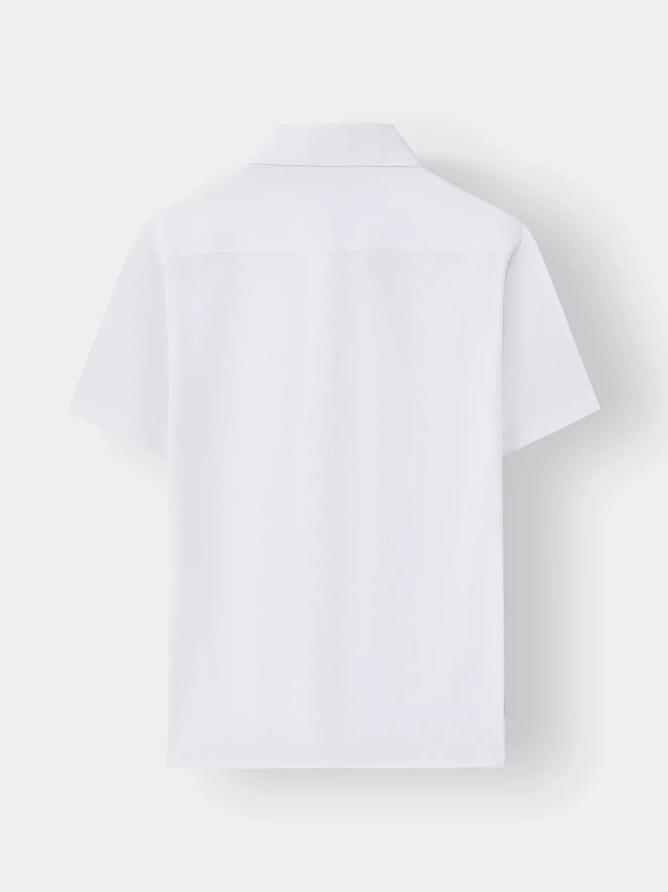 Áo Sơ Mi Nam Ngắn Tay 5S Fashion Có Túi Dệt Hiệu Ứng ASC25004