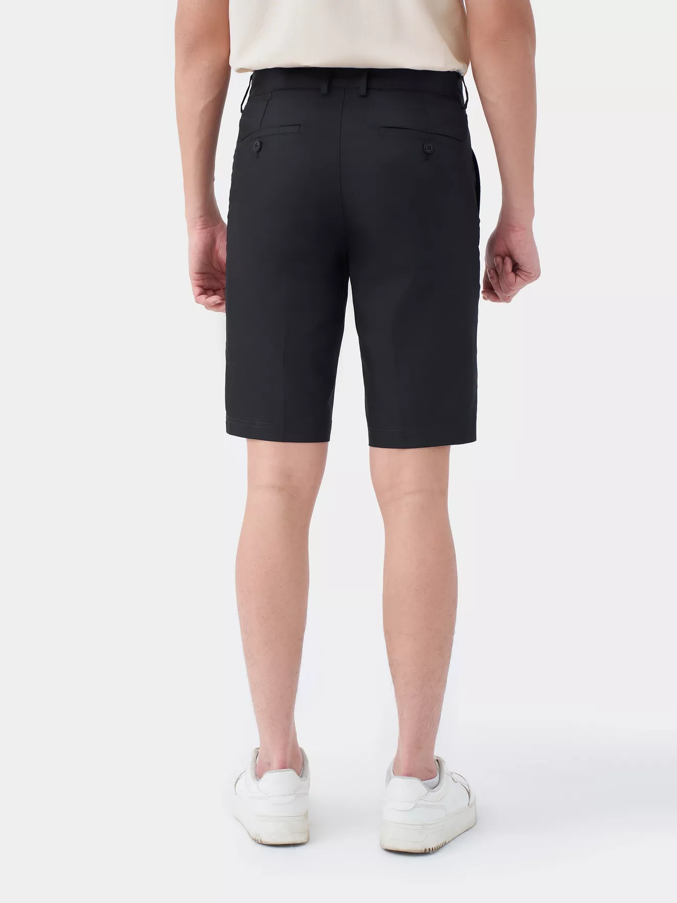 Quần Short Kaki Nam 5S Fashion Họa Tiết Cạp Cúc QSK24012