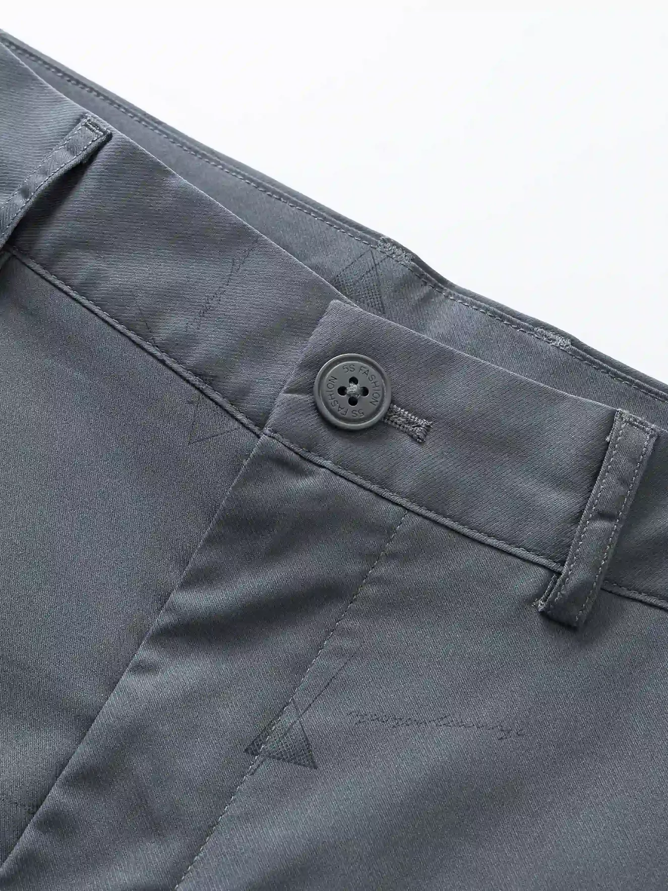 Quần Short Kaki Nam 5S Fashion Họa Tiết Cạp Cúc QSK24012