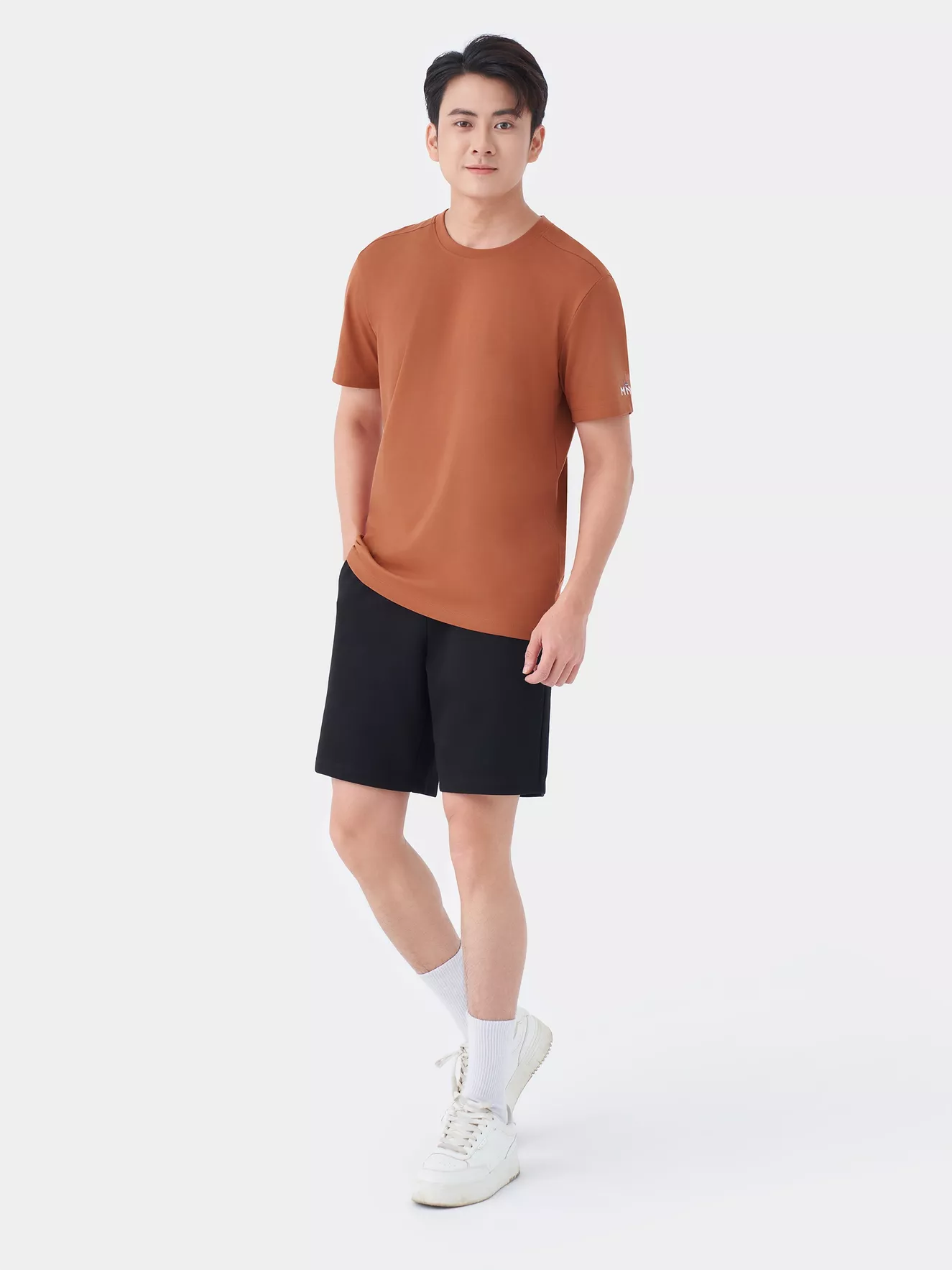 Áo Thun Nam Ngắn Tay 5S Fashion In Tay Slimfit ATS24031