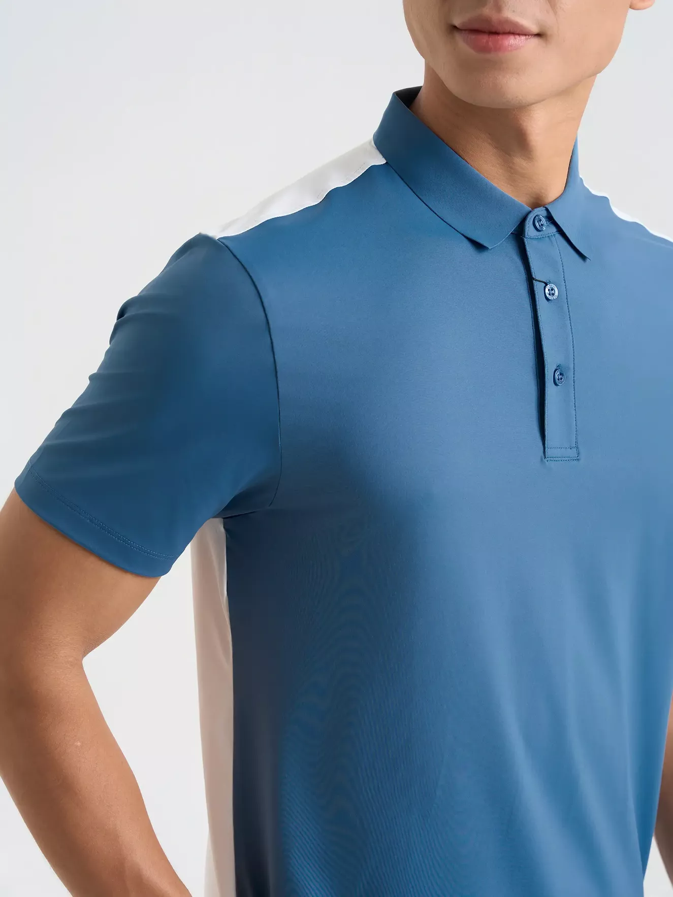 Áo Polo Nam 5S Fashion Can Phối In Lưng Slimfit APC25068