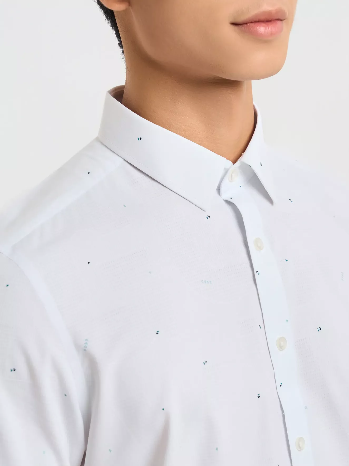 Áo Sơ Mi Nam Họa Tiết 5S Fashion Phom Slimfit ASC25060