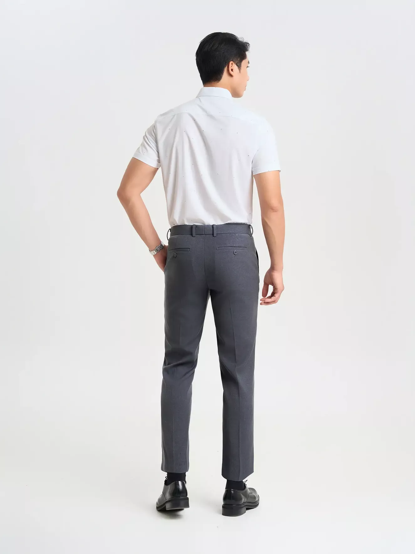 Áo Sơ Mi Nam Họa Tiết 5S Fashion Phom Slimfit ASC25060