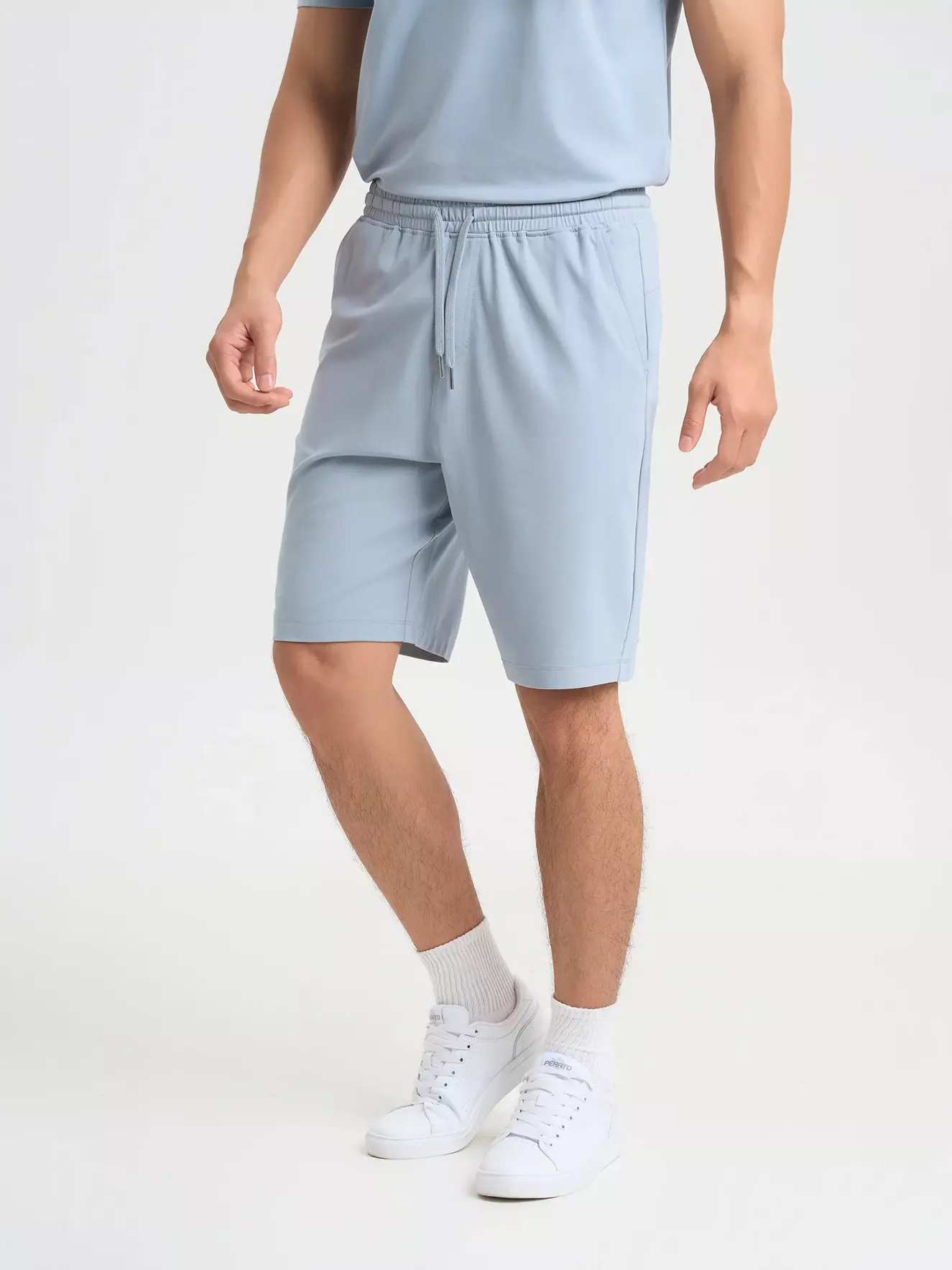 Quần Short Thể Thao Nam 5S Fashion Cạp Chun Trơn Basic BQST25003