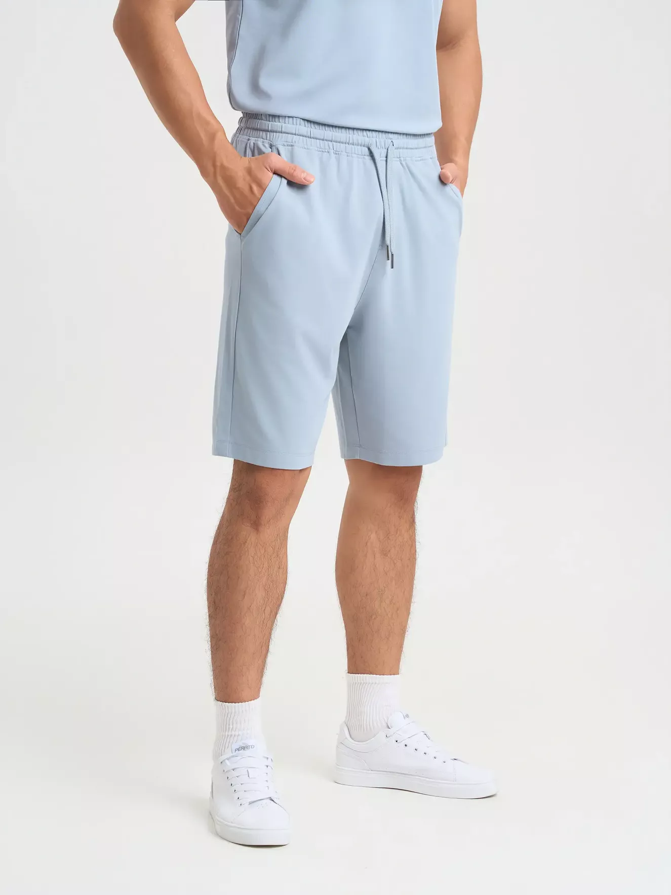 Quần Short Thể Thao Nam 5S Fashion Cạp Chun Trơn Basic BQST25003