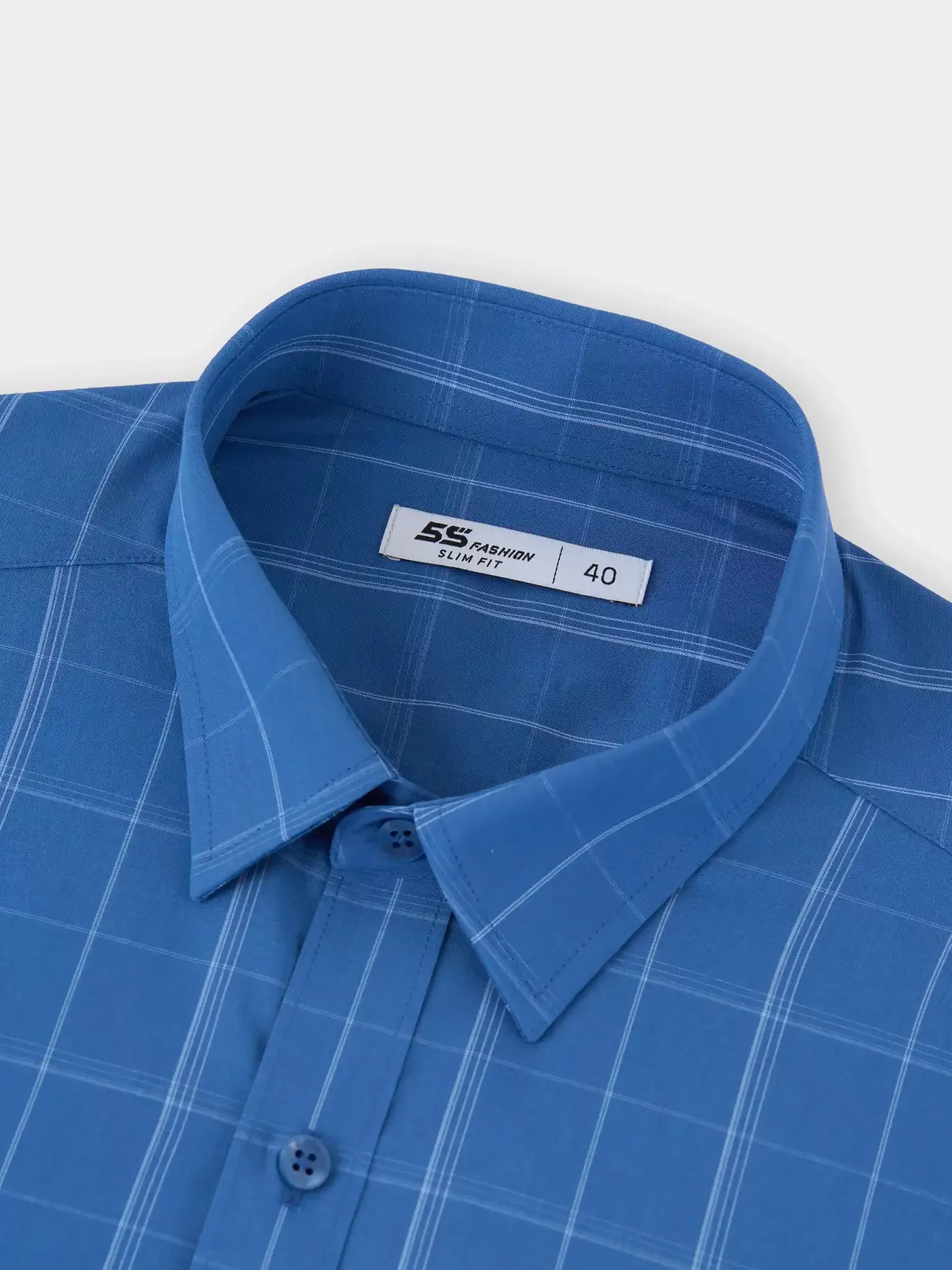 Áo Sơ Mi Nam Dài Tay 5S Fashion Kẻ Ô Smart Fit ASM25037